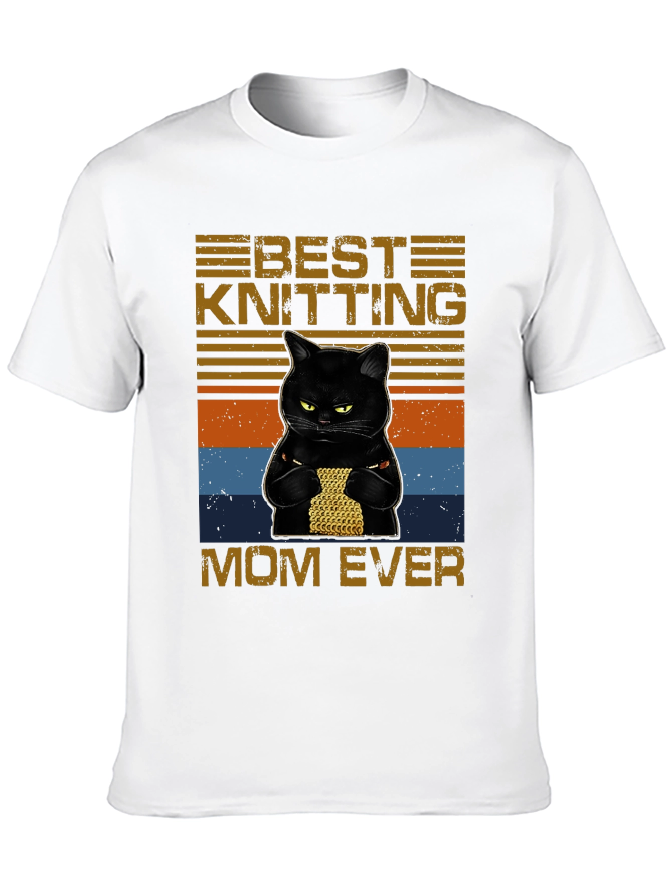Best Knitting Mom Ever T-Shirt Cat Knit