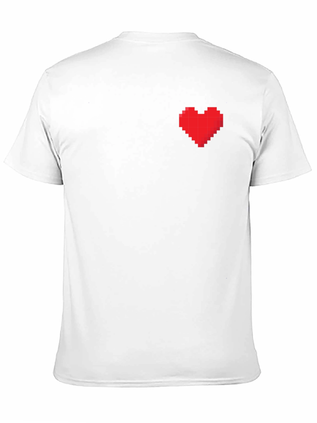 Pixel Heart Graphic Black T-Shirt