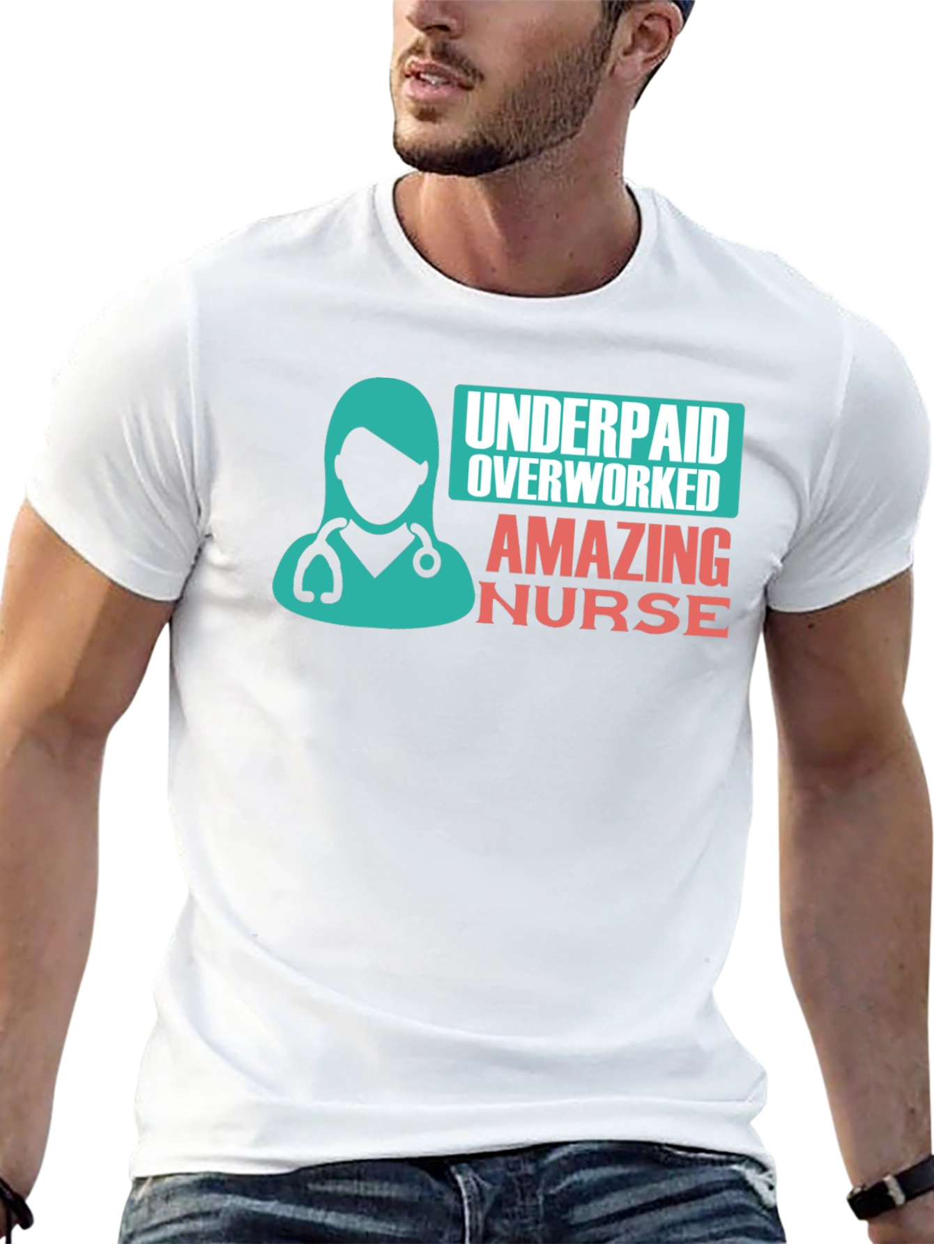Amazing Nurse T-Shirt: Underpaid & Overworked