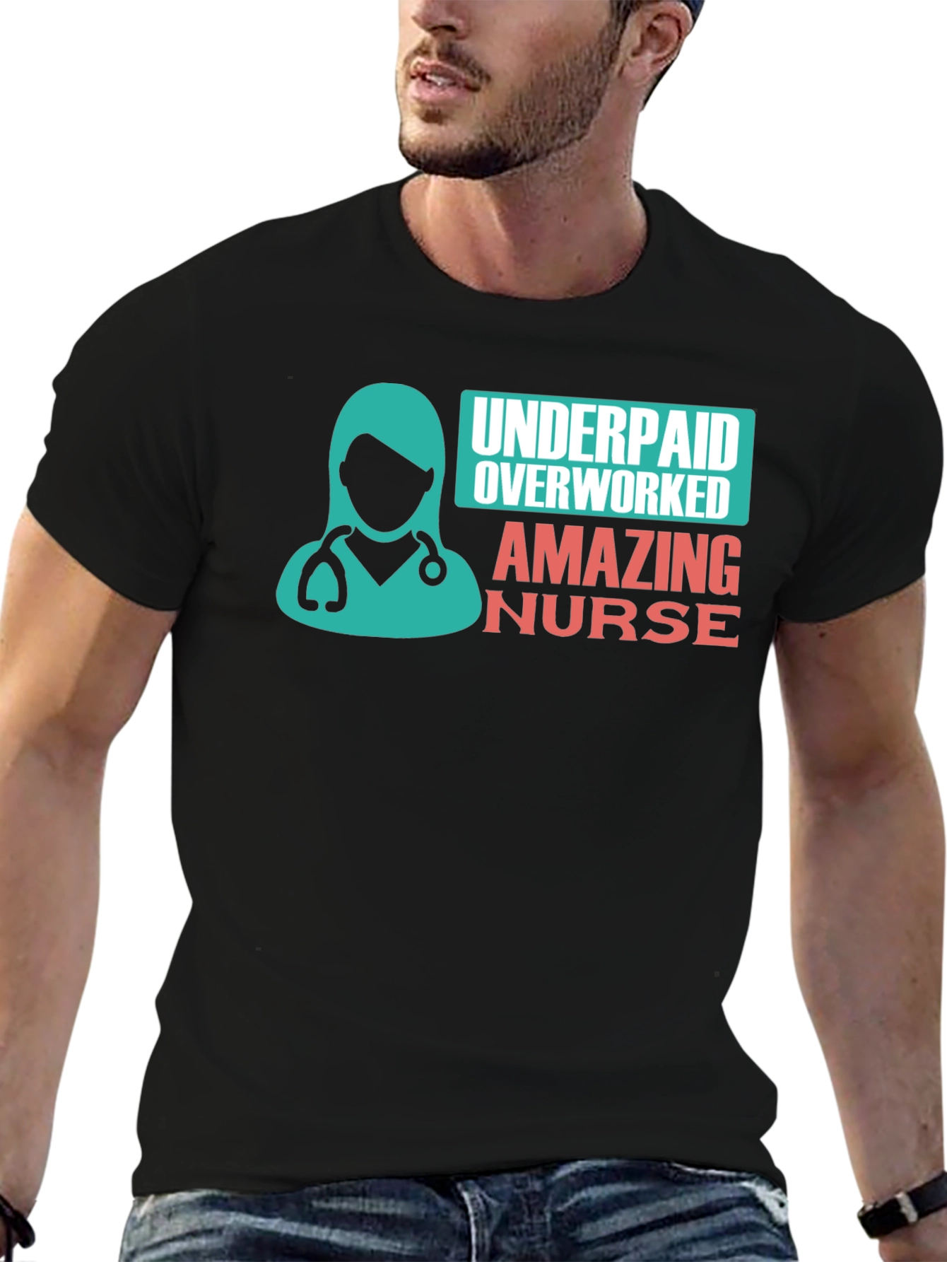 Amazing Nurse T-Shirt: Underpaid & Overworked
