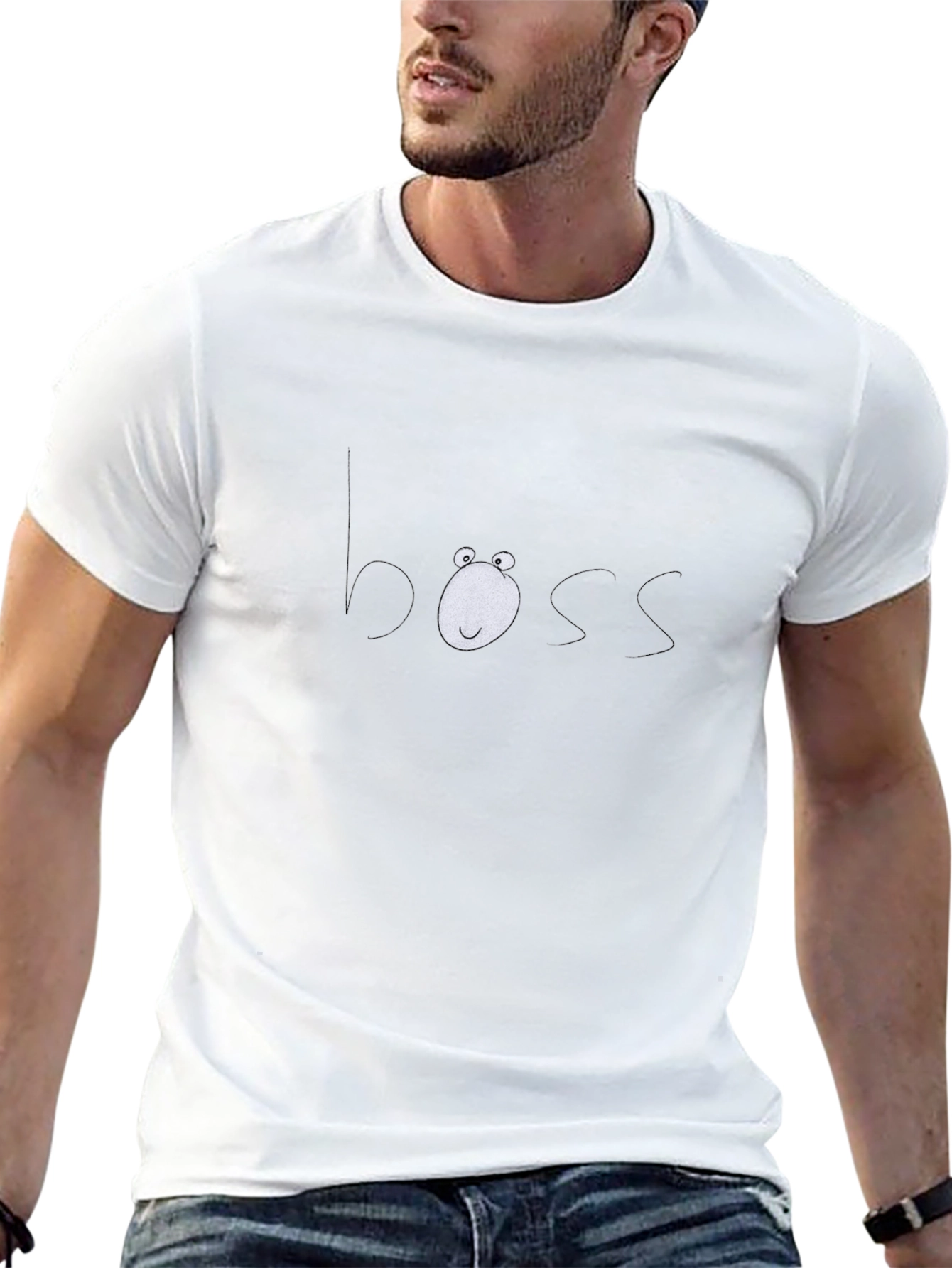 Boss Emojis Black T-Shirt - Trendy Casual Wear