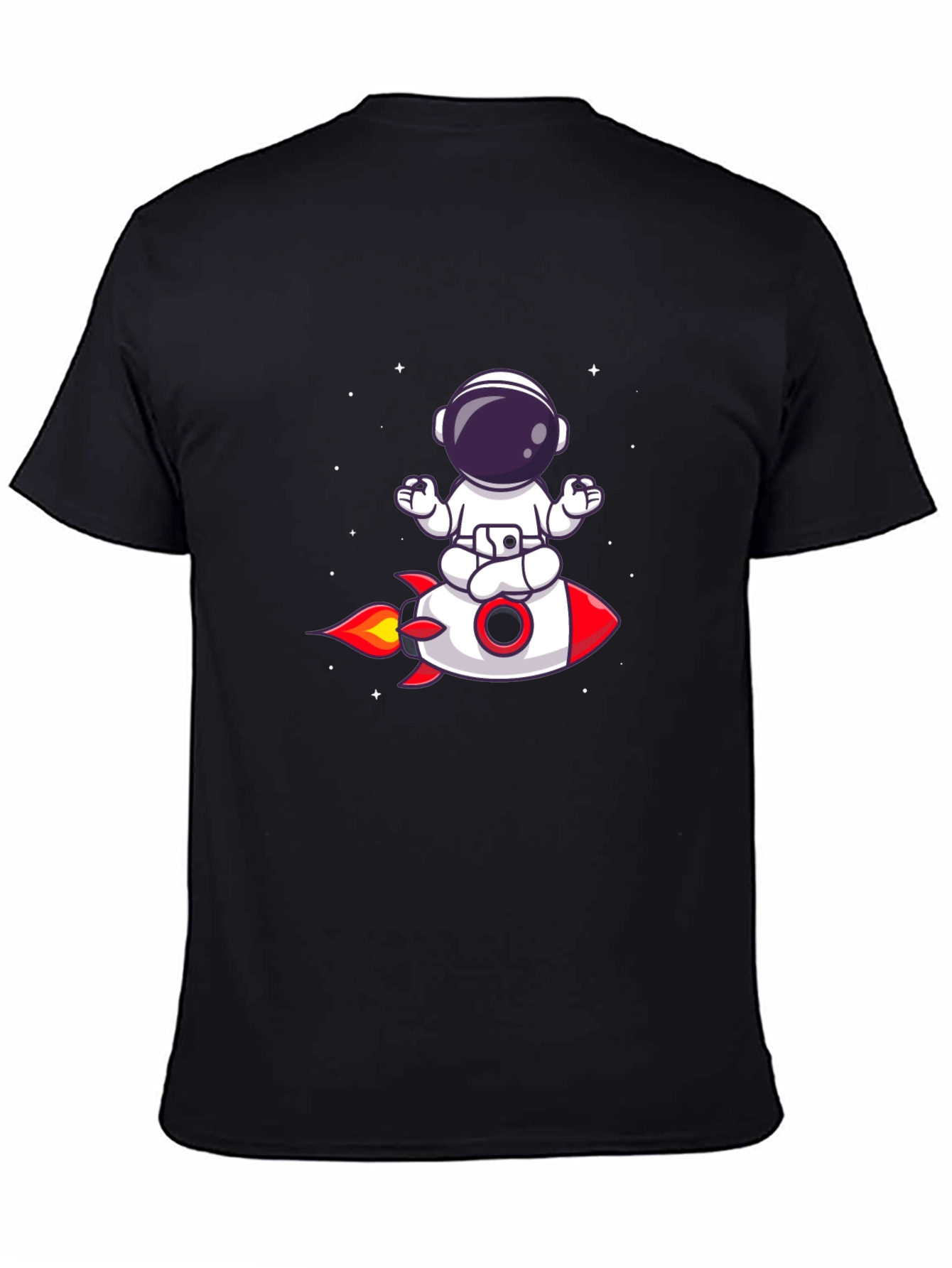 Astronaut Meditation Rocket T-Shirt