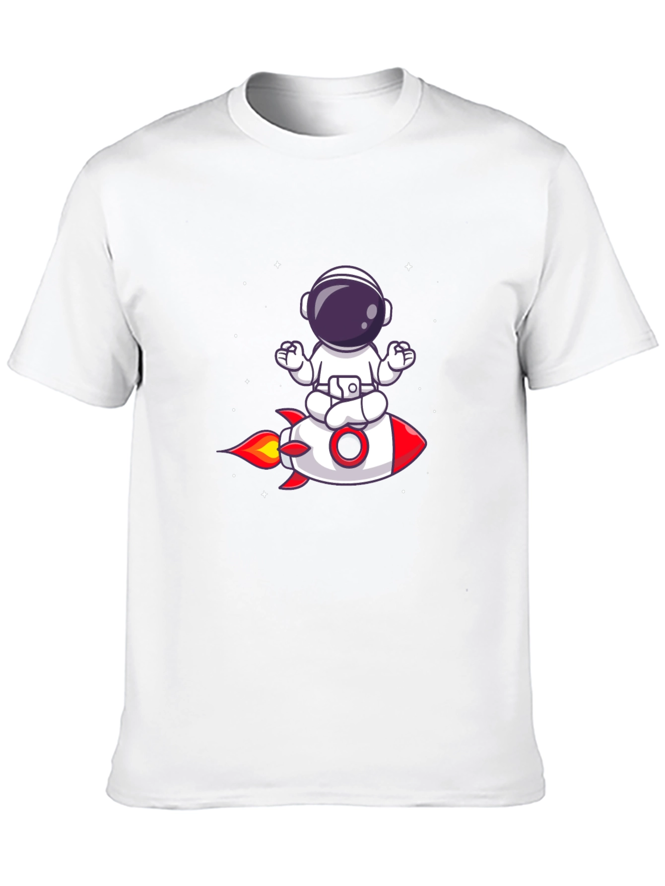 Astronaut Meditation Rocket T-Shirt