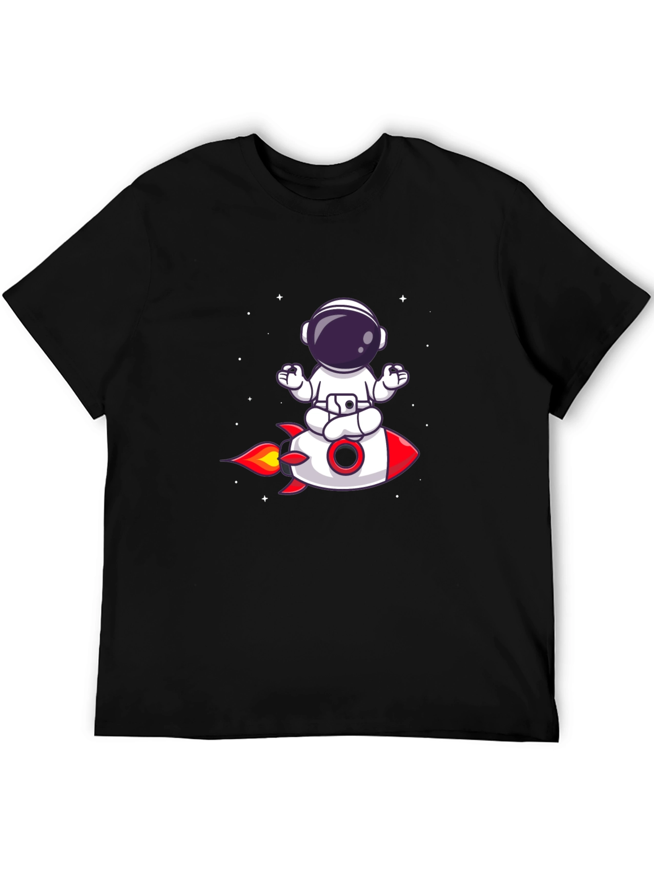 Astronaut Meditation Rocket T-Shirt