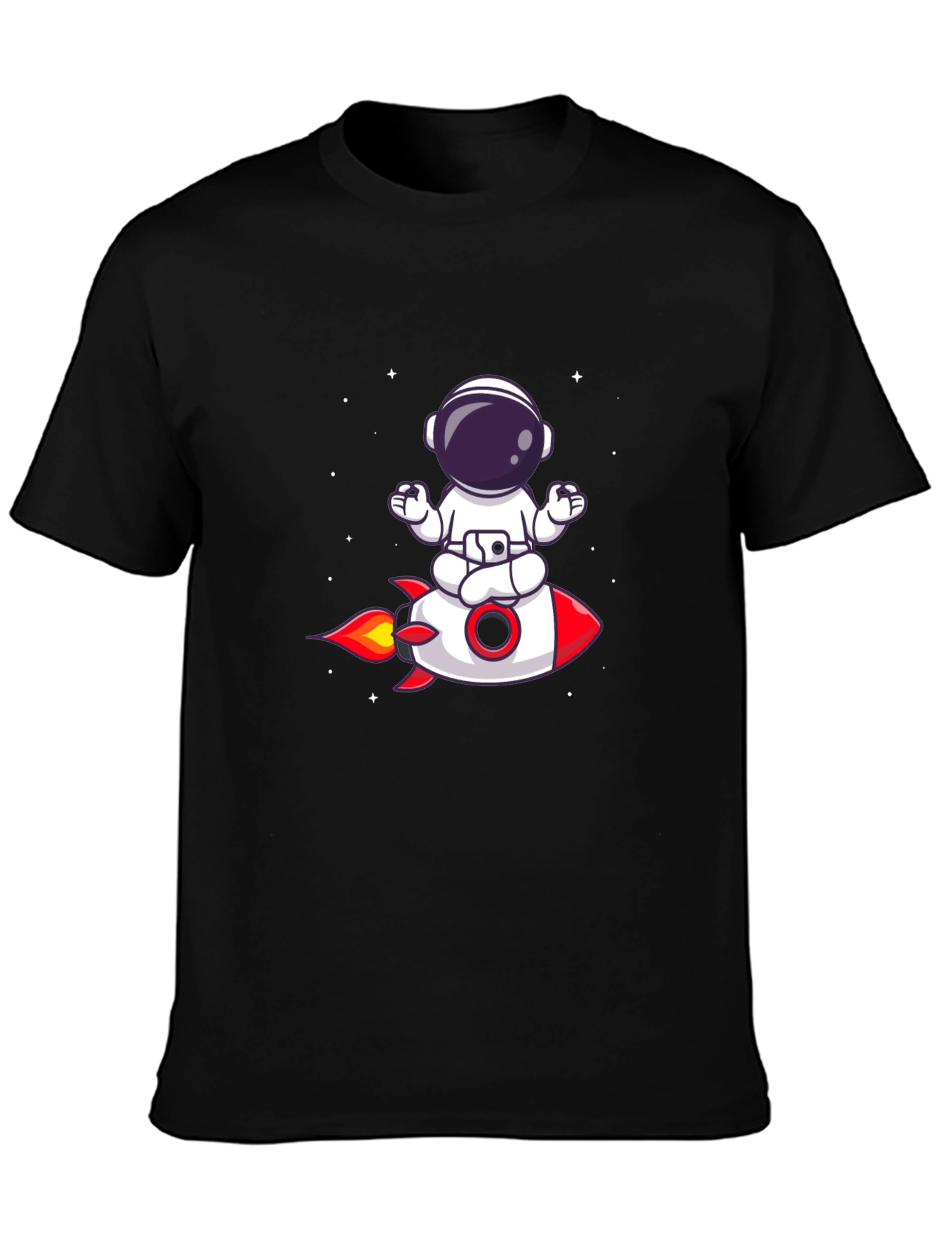 Astronaut Meditation Rocket T-Shirt