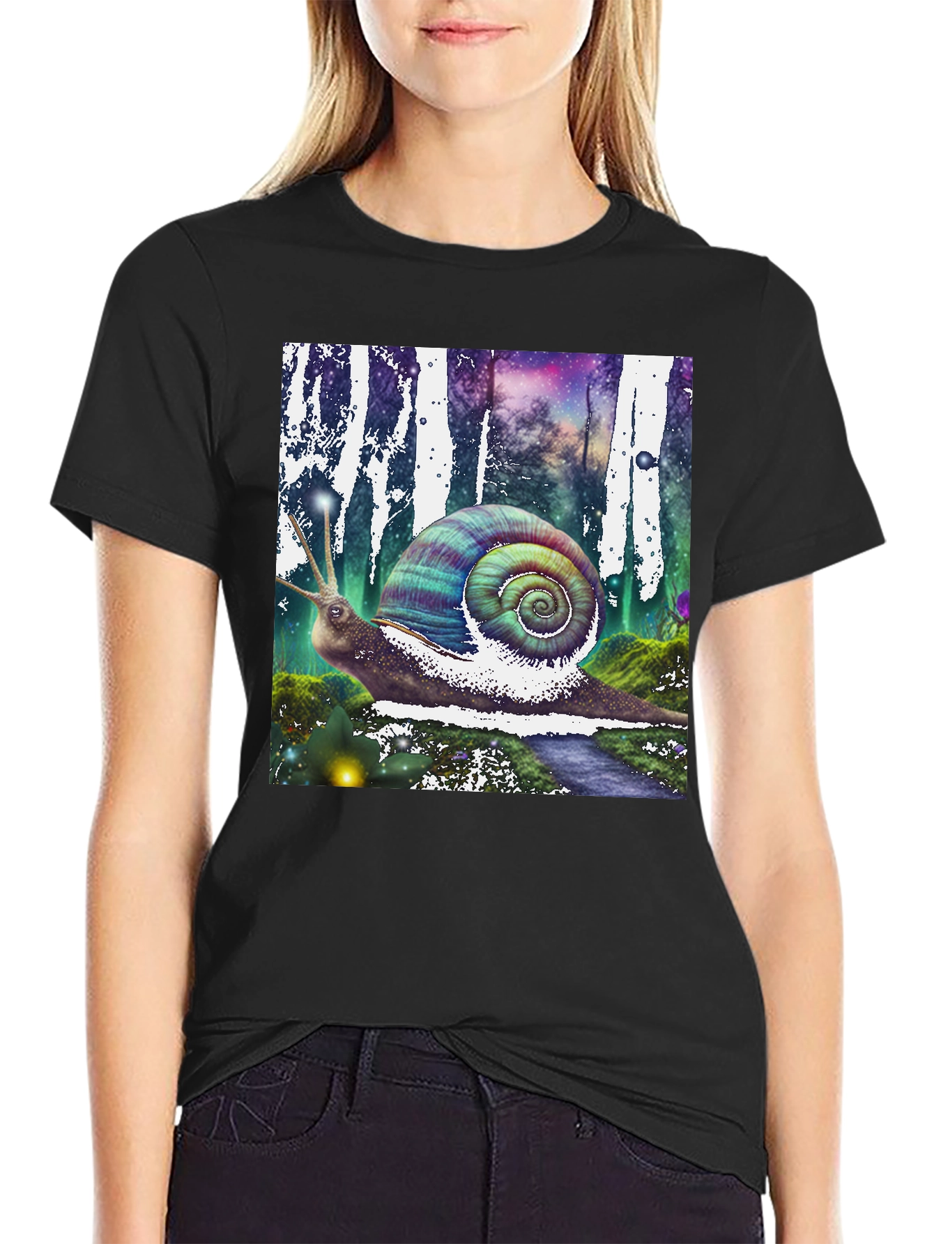 Fantasy Snail Graphic Tee - Unique Design