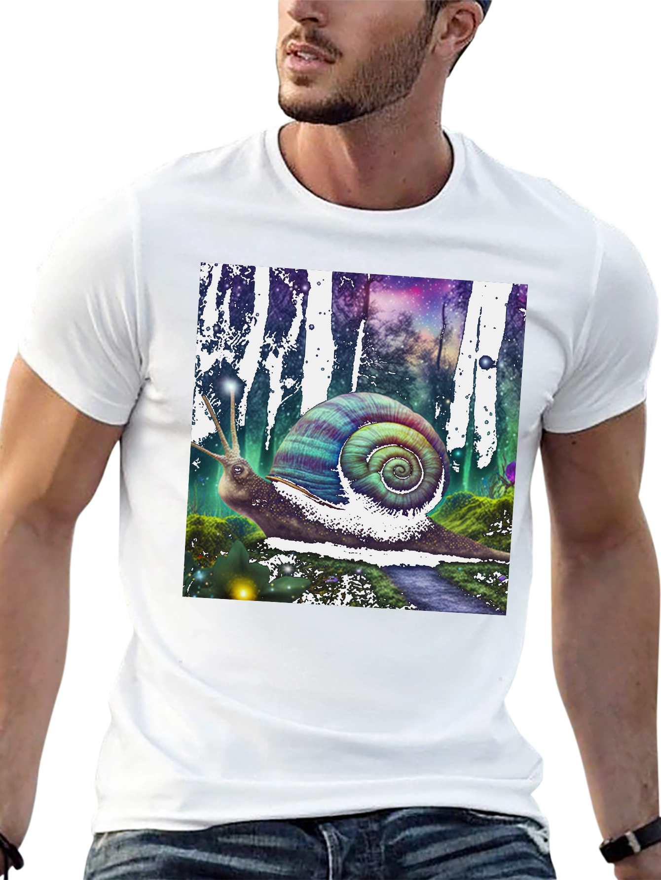 Fantasy Snail Graphic Tee - Unique Design
