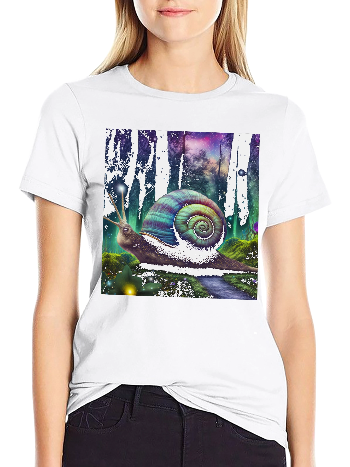 Fantasy Snail Graphic Tee - Unique Design