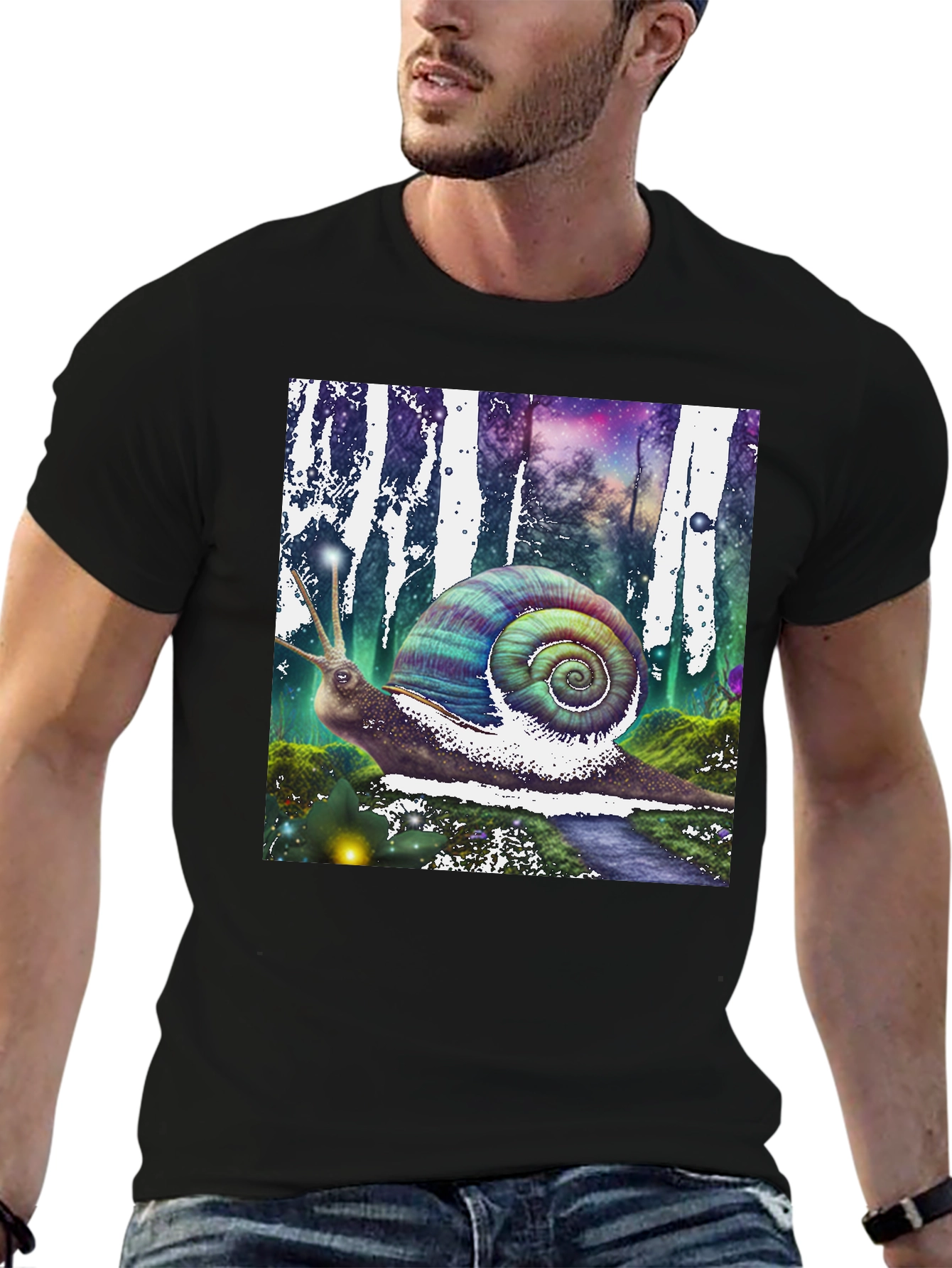 Fantasy Snail Graphic Tee - Unique Design