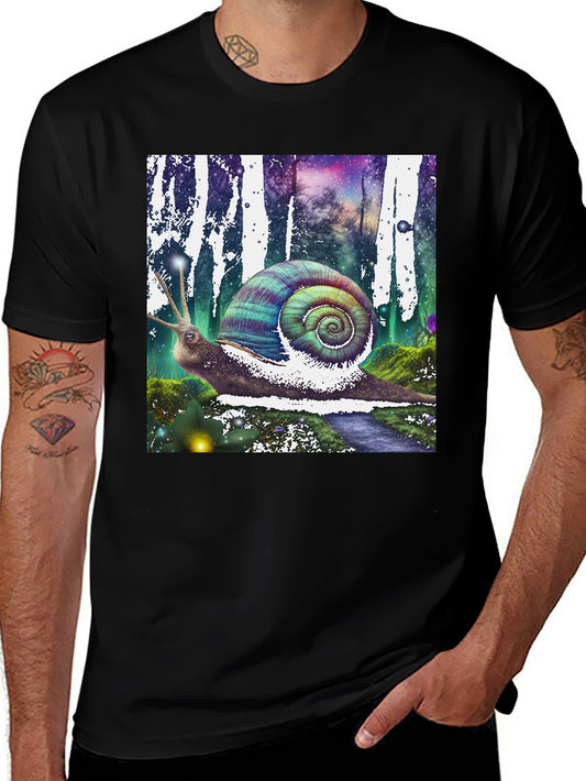 Fantasy Snail Graphic Tee - Unique Design