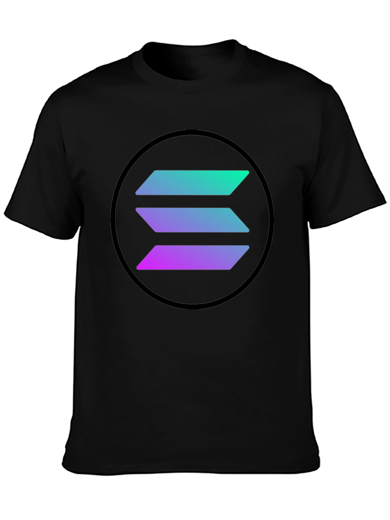 Solana Crypto Black T-Shirt