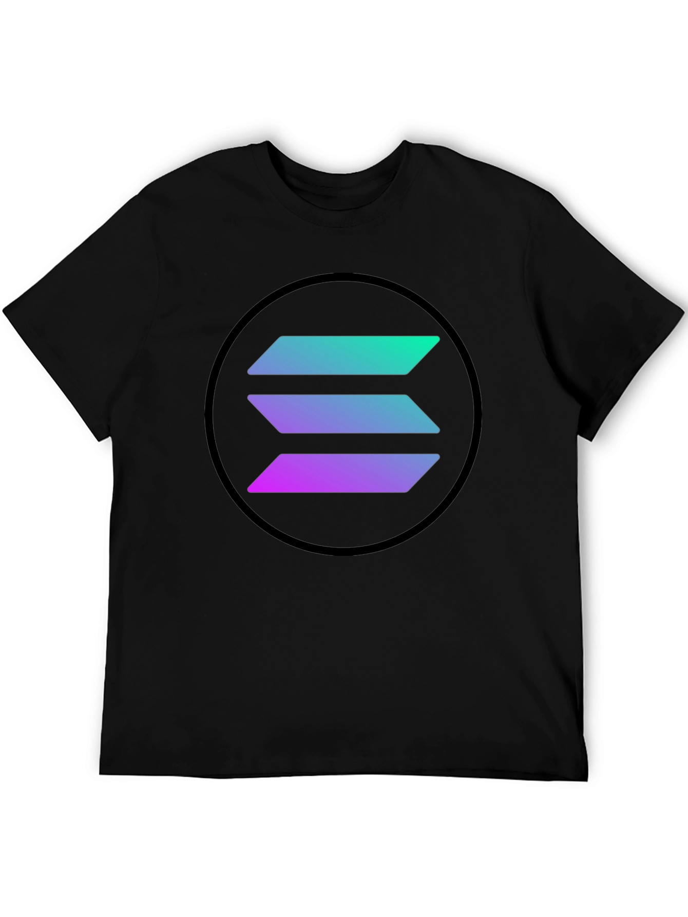 Solana Crypto Black T-Shirt