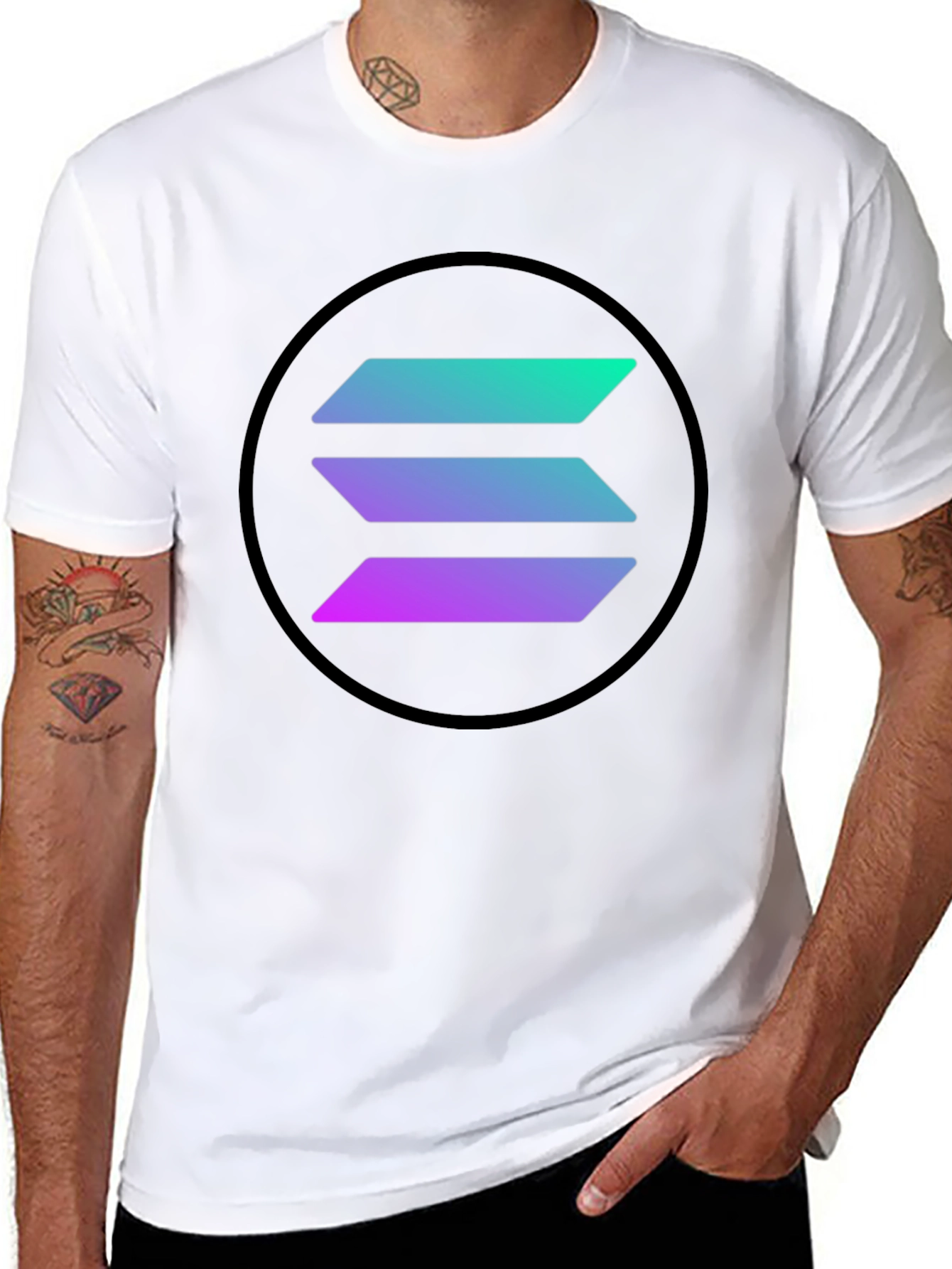Solana Crypto Black T-Shirt