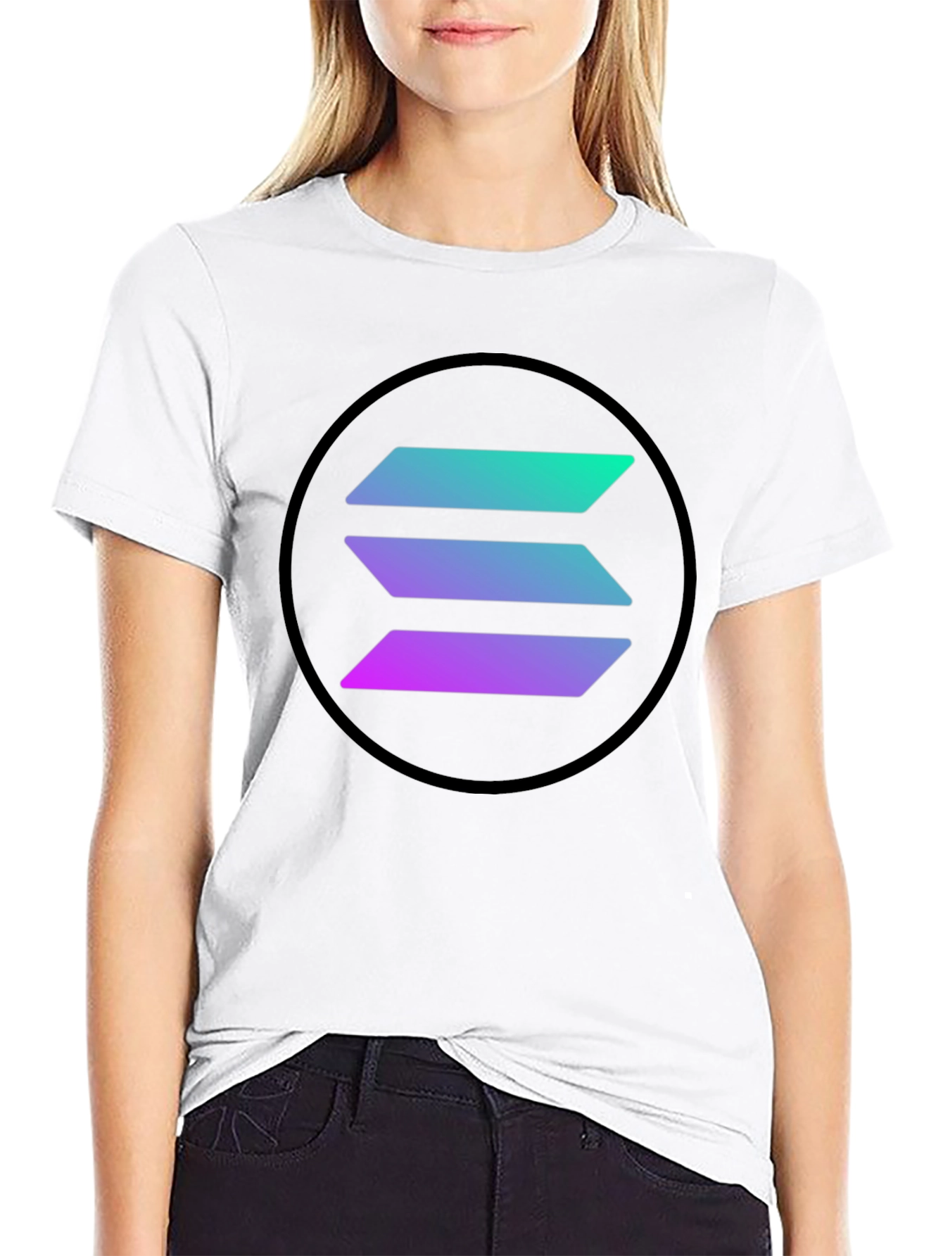 Solana Crypto Black T-Shirt