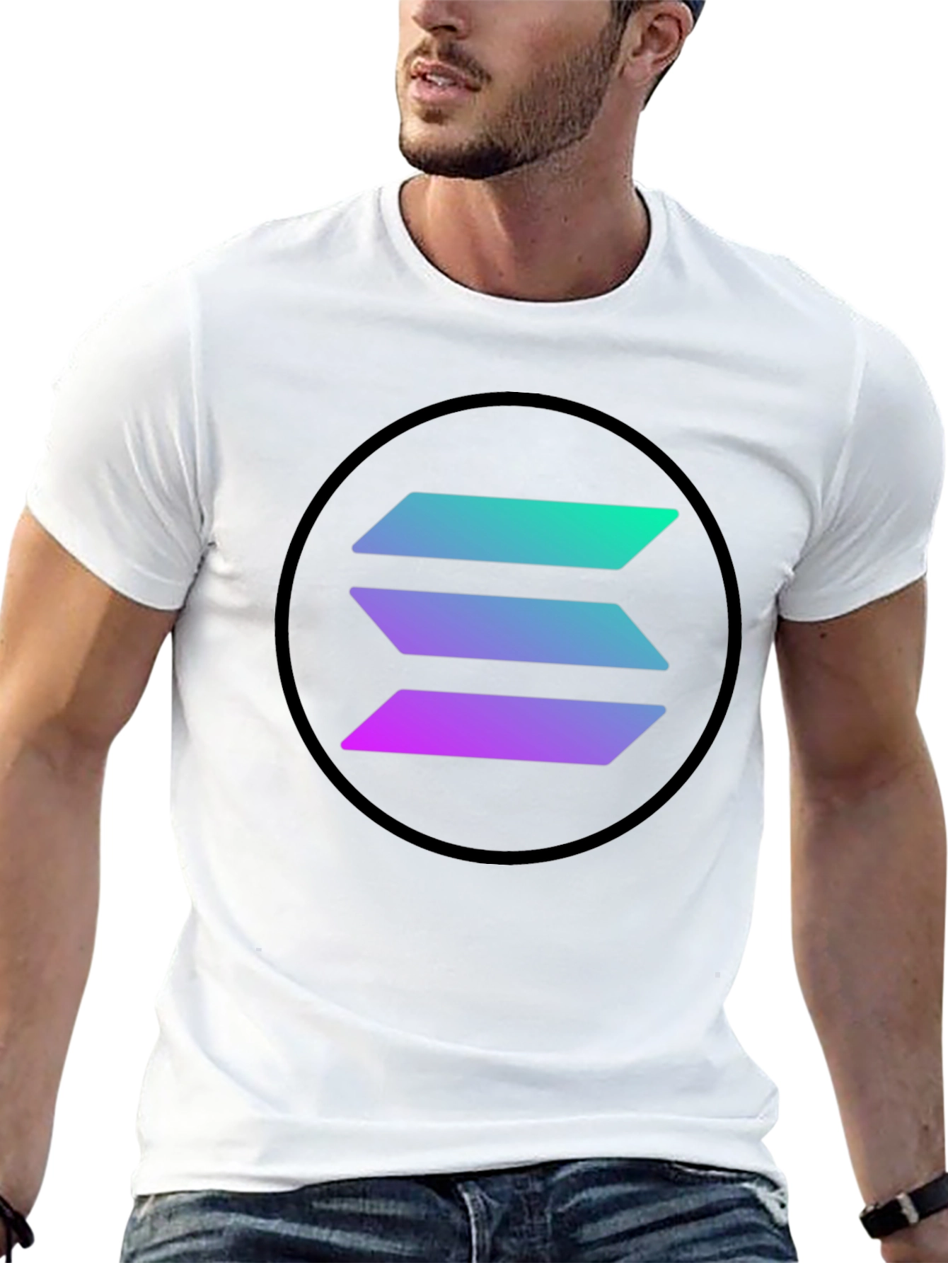 Solana Crypto Black T-Shirt