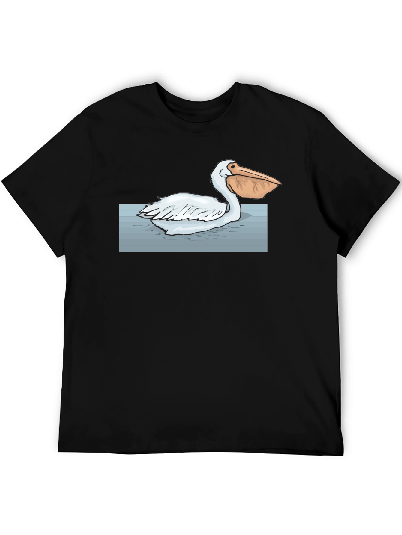 Pelican Graphic Tee - Black Cotton T-Shirt