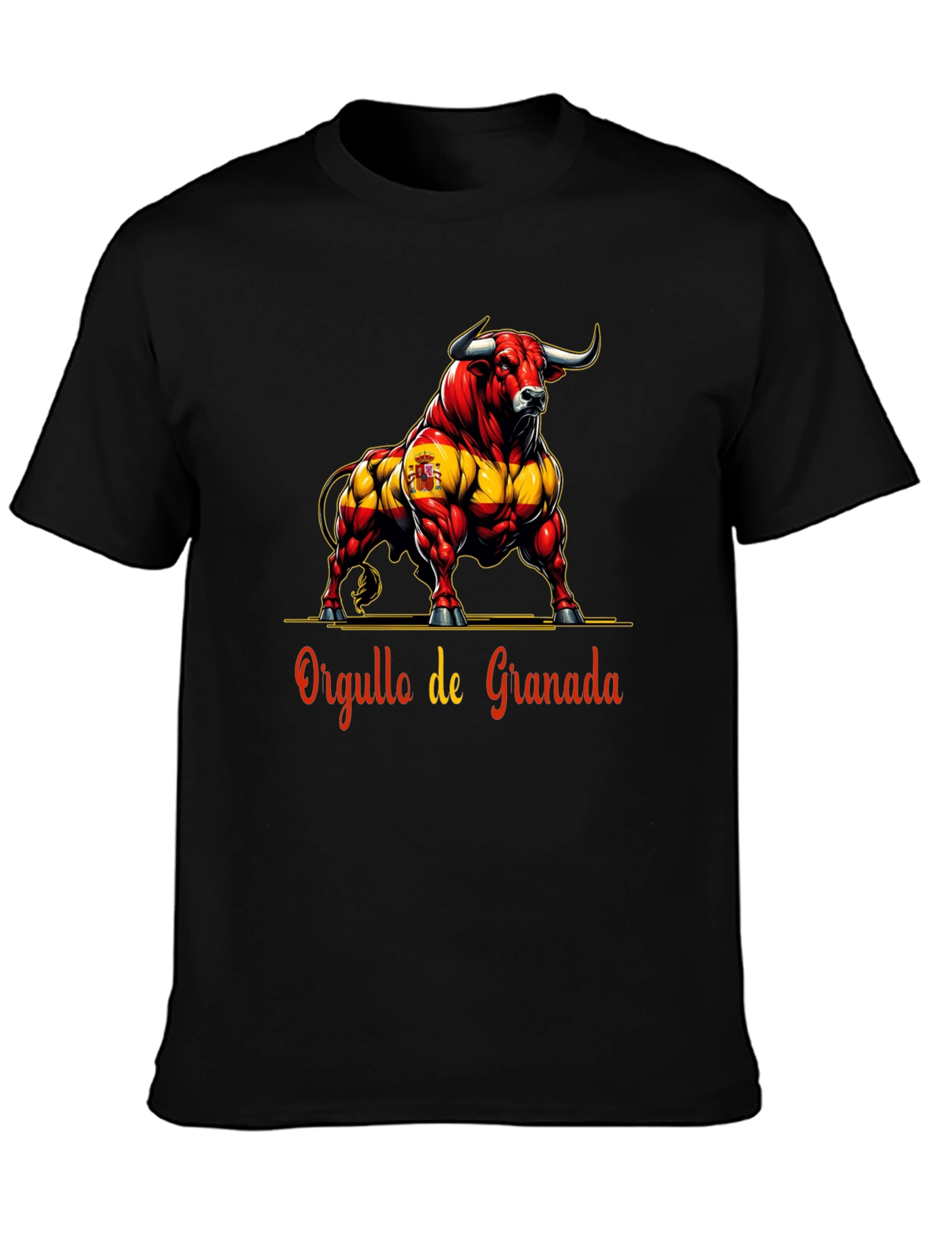 Granada Pride Bull Graphic Tee - Bold Spanish Style