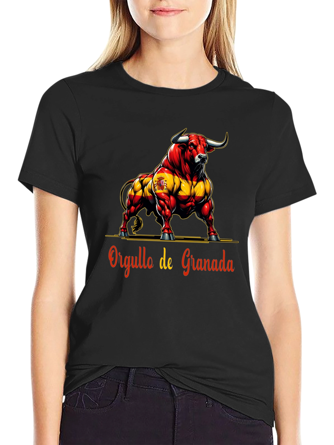 Granada Pride Bull Graphic Tee - Bold Spanish Style