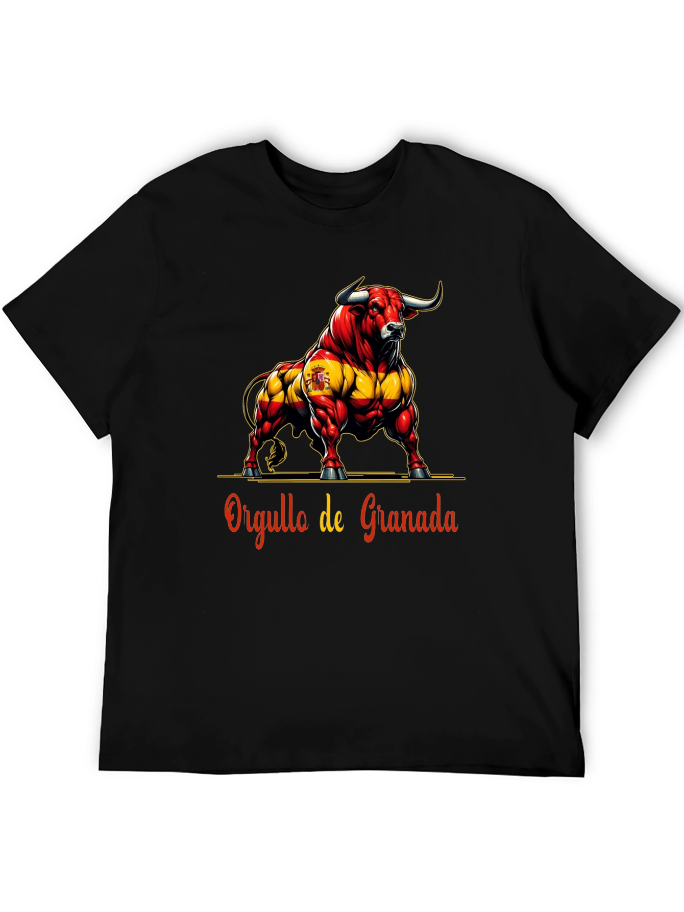 Granada Pride Bull Graphic Tee - Bold Spanish Style