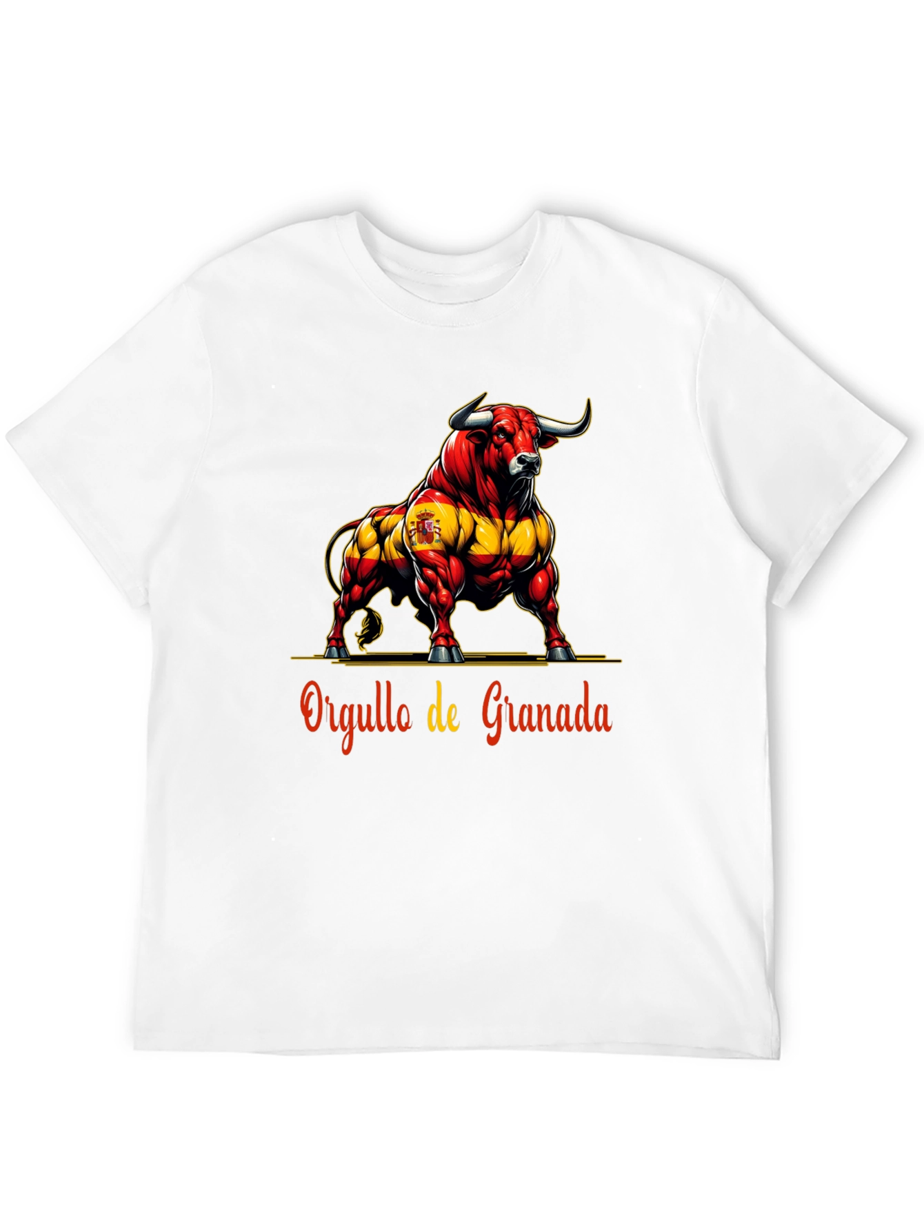 Granada Pride Bull Graphic Tee - Bold Spanish Style