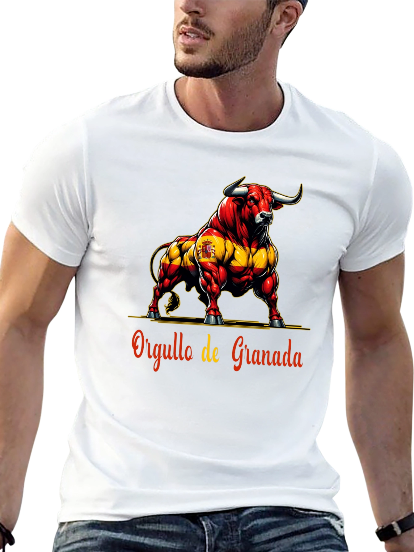 Granada Pride Bull Graphic Tee - Bold Spanish Style