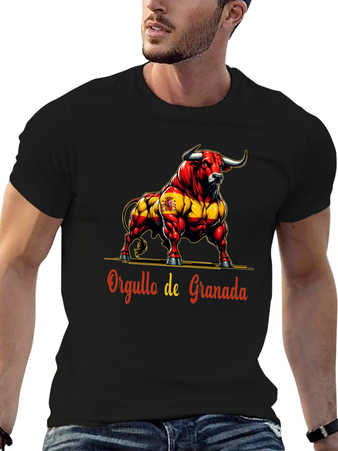 Granada Pride Bull Graphic Tee - Bold Spanish Style
