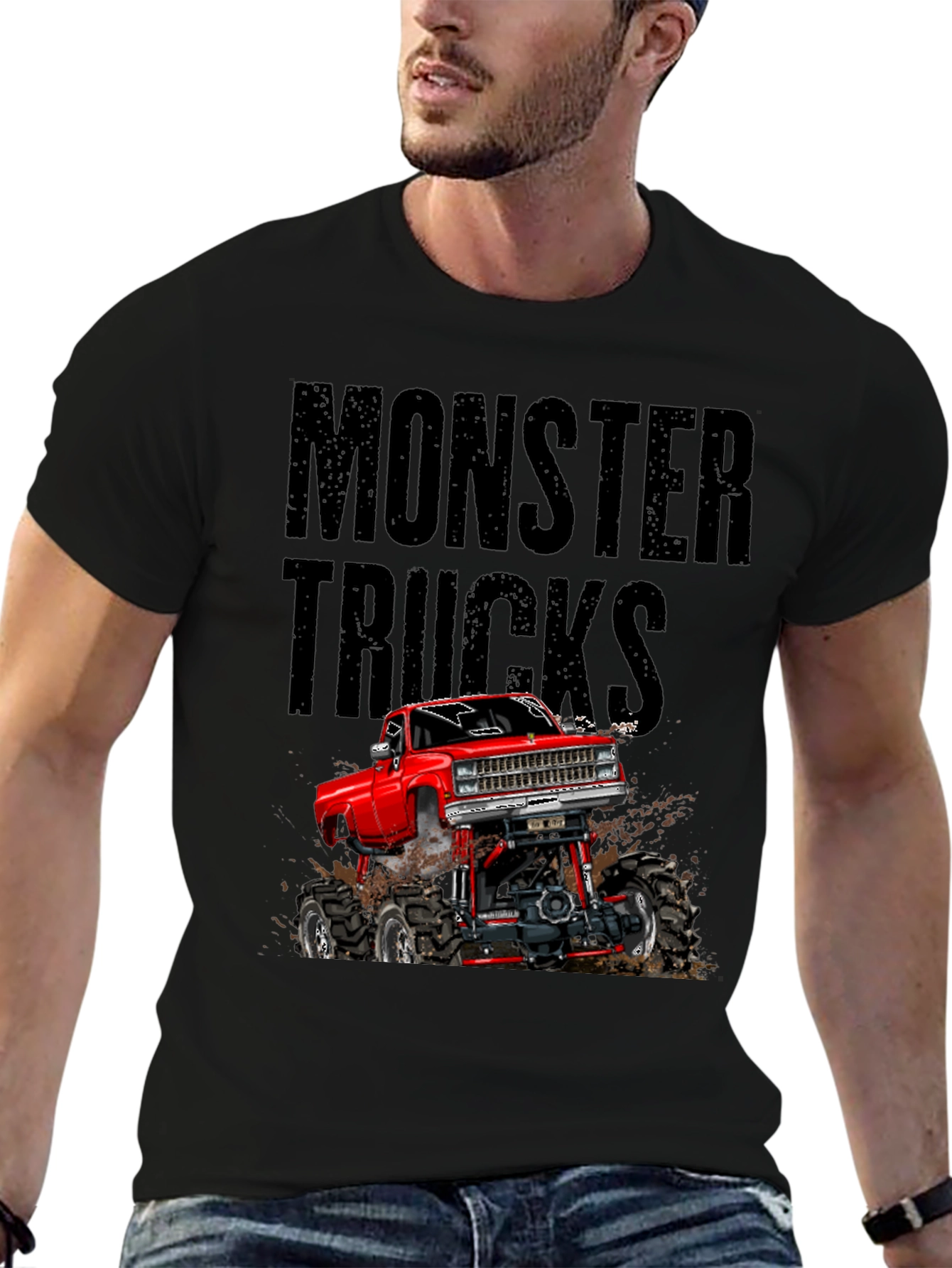Monster Trucks Graphic T-Shirt - Black