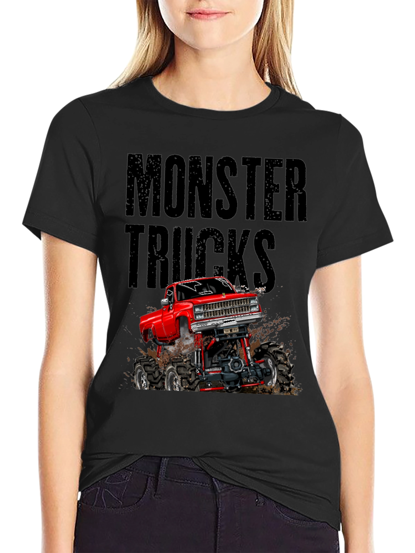 Monster Trucks Graphic T-Shirt - Black