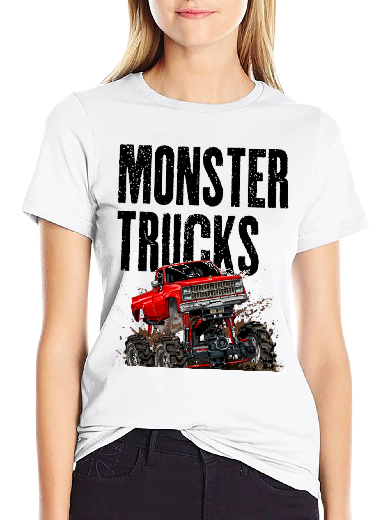 Monster Trucks Graphic T-Shirt - Black
