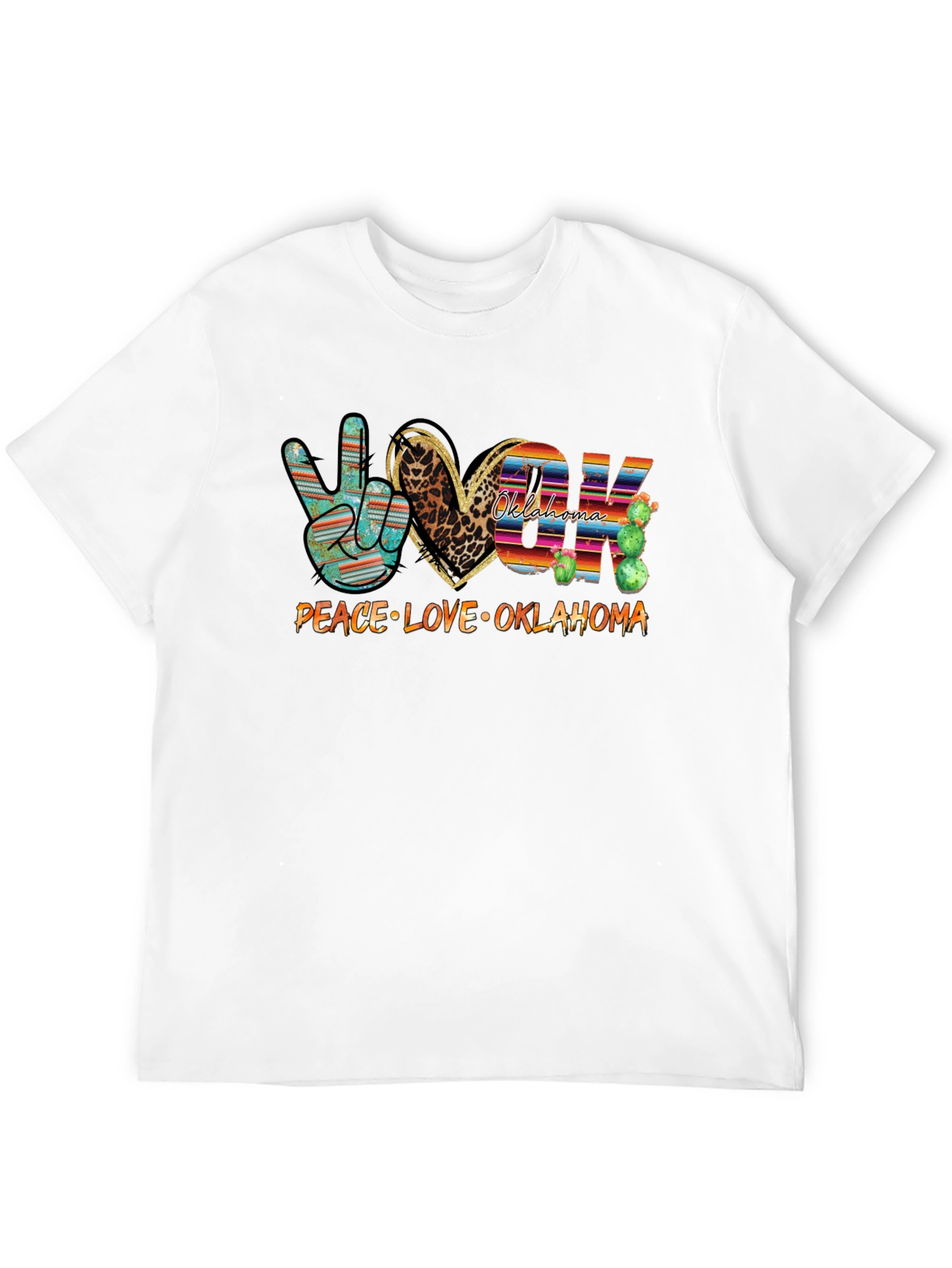 Peace Love Oklahoma Graphic Tee