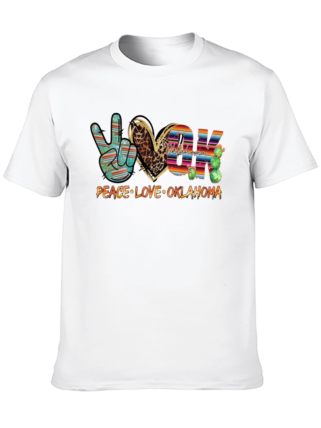 Peace Love Oklahoma Graphic Tee