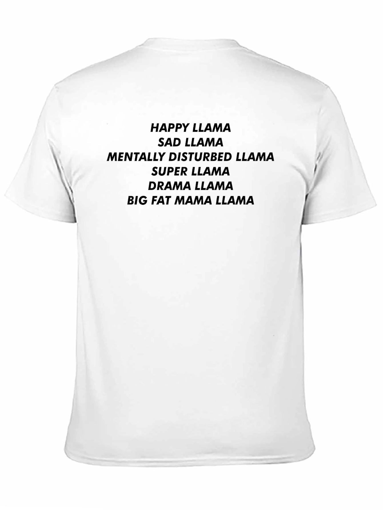 Funny Llama T-Shirt - Happy Sad Drama Llama Tee