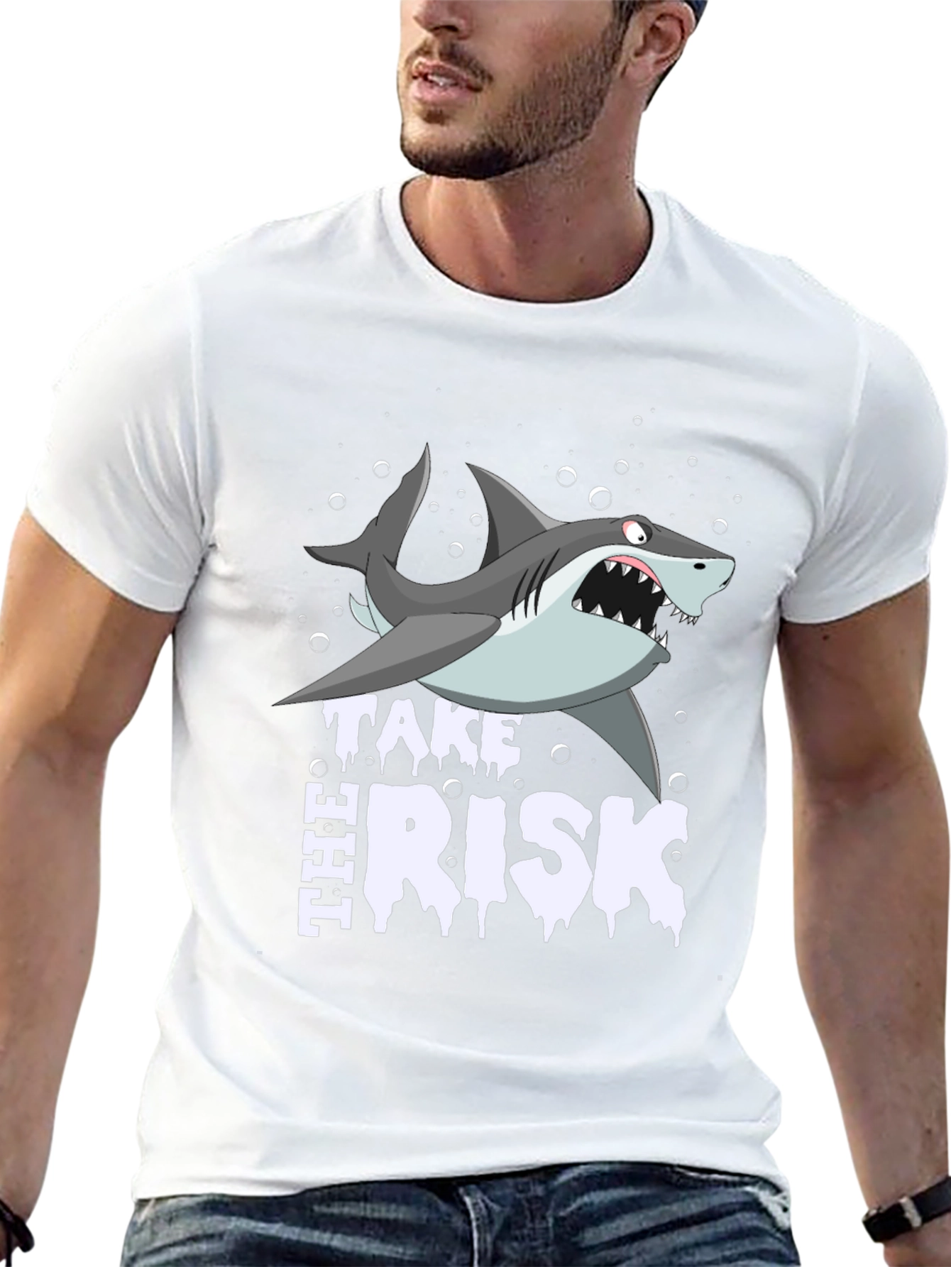 Take the Risk Shark Graphic Tee