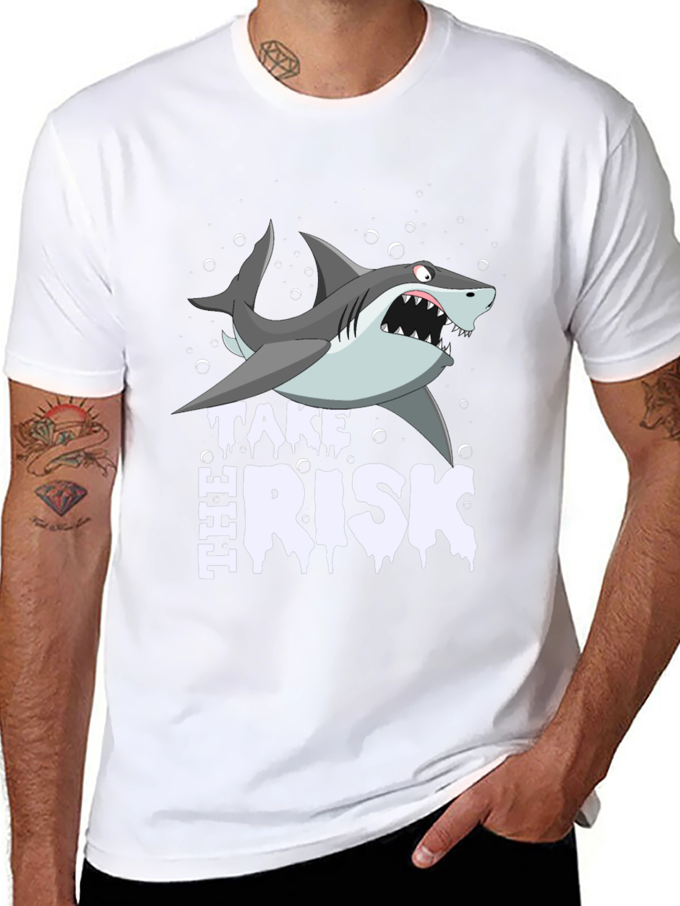 Take the Risk Shark Graphic Tee