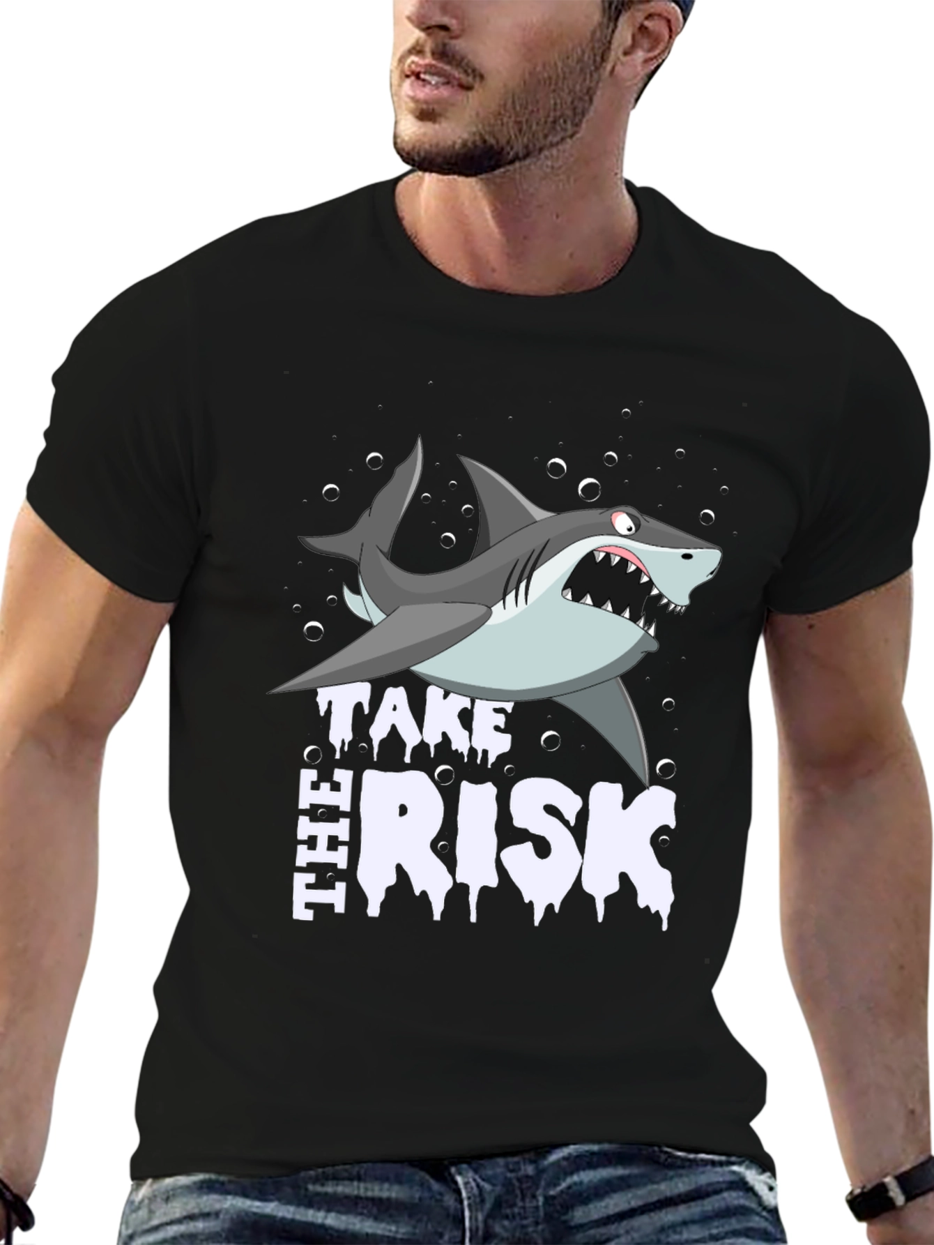 Take the Risk Shark Graphic Tee