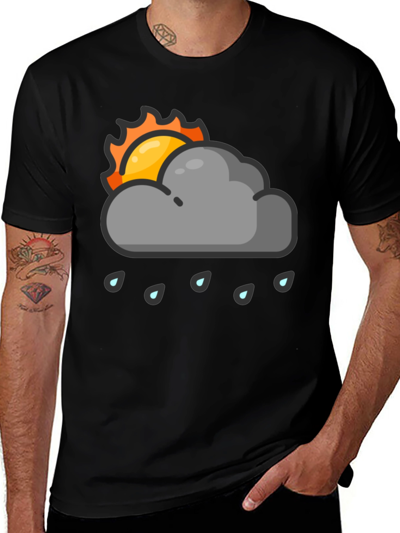 Rainy Day Sun Graphic T-Shirt