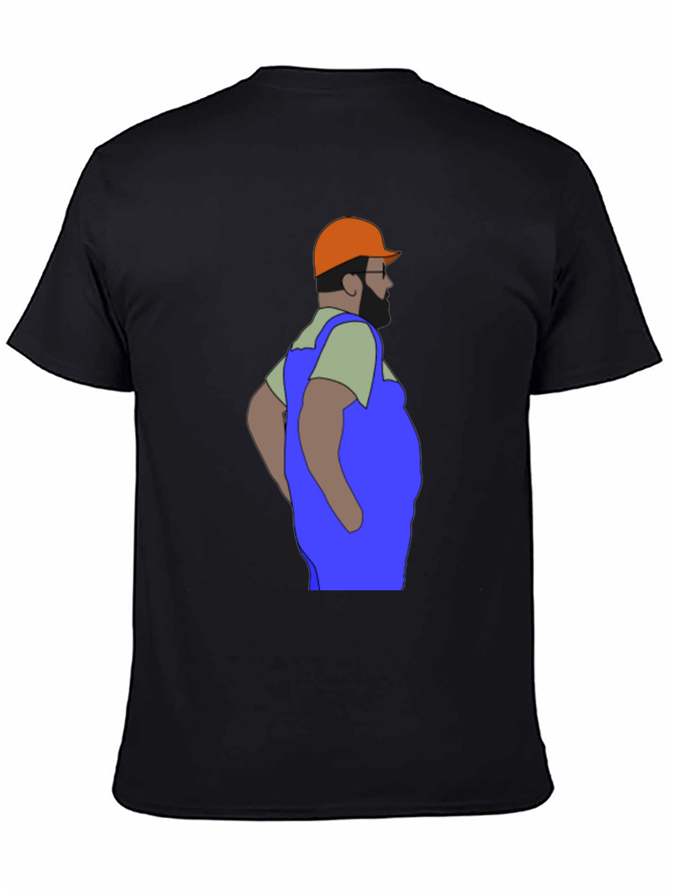 Cartoon Plumber Graphic T-Shirt