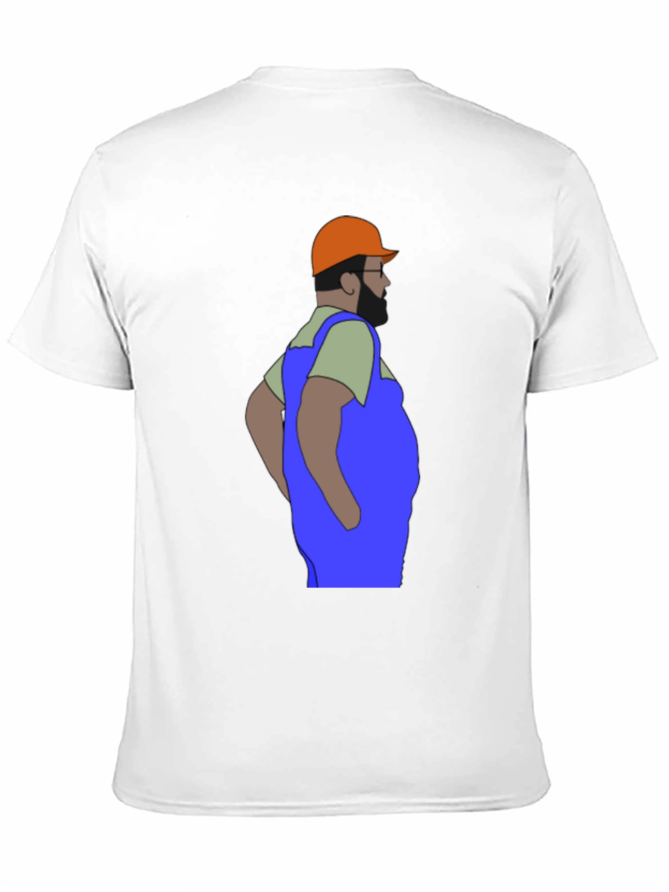 Cartoon Plumber Graphic T-Shirt