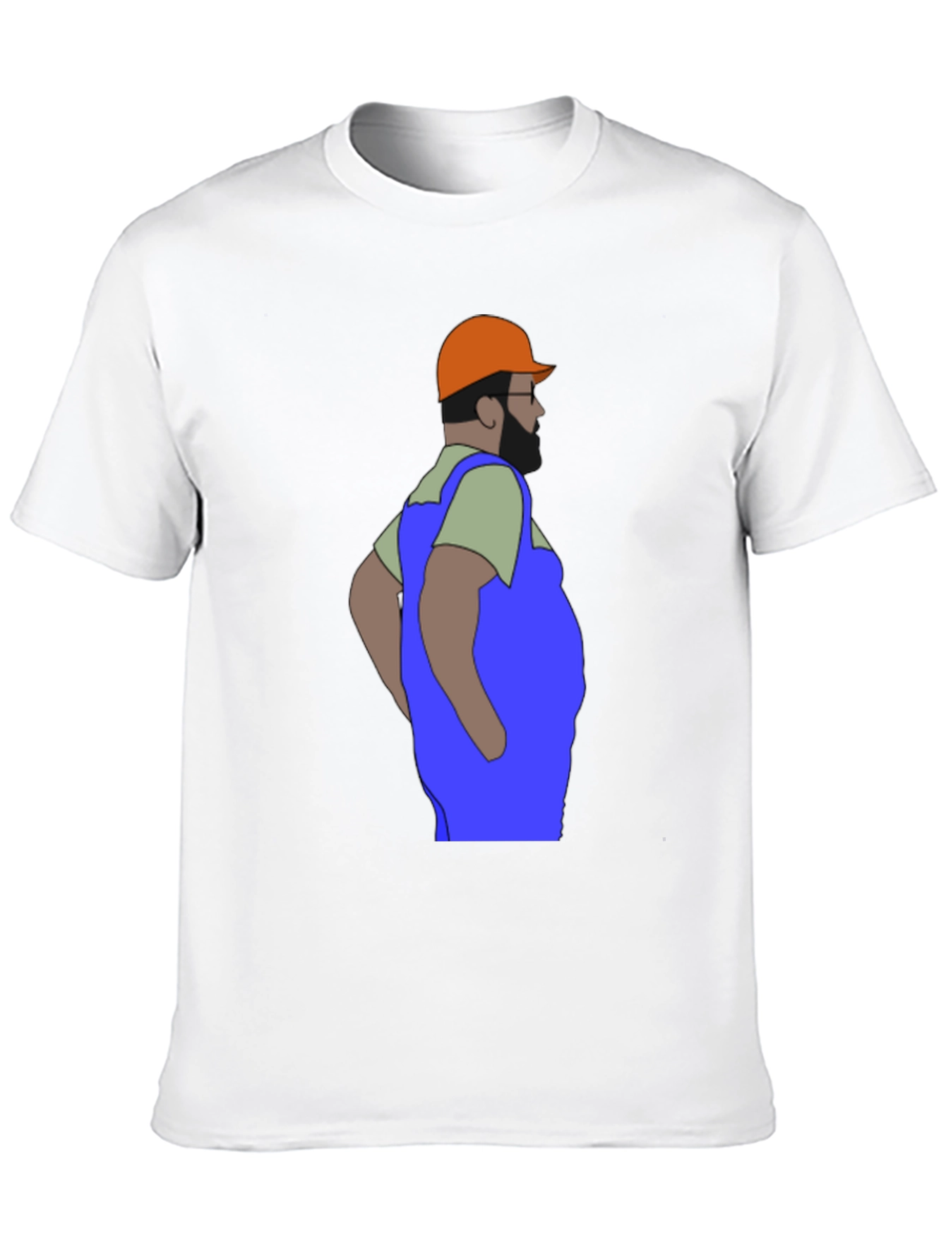 Cartoon Plumber Graphic T-Shirt