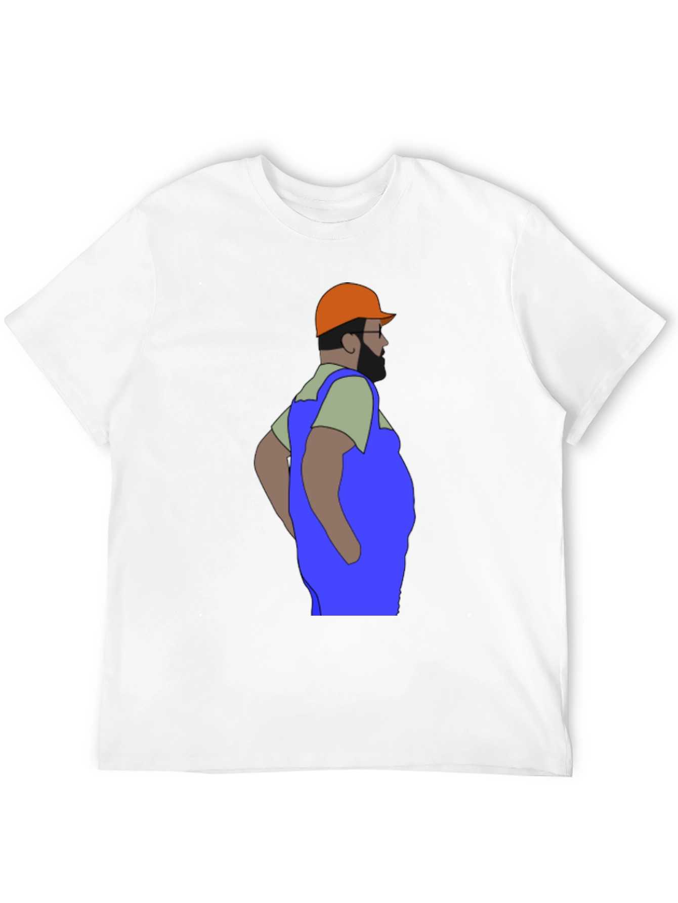 Cartoon Plumber Graphic T-Shirt