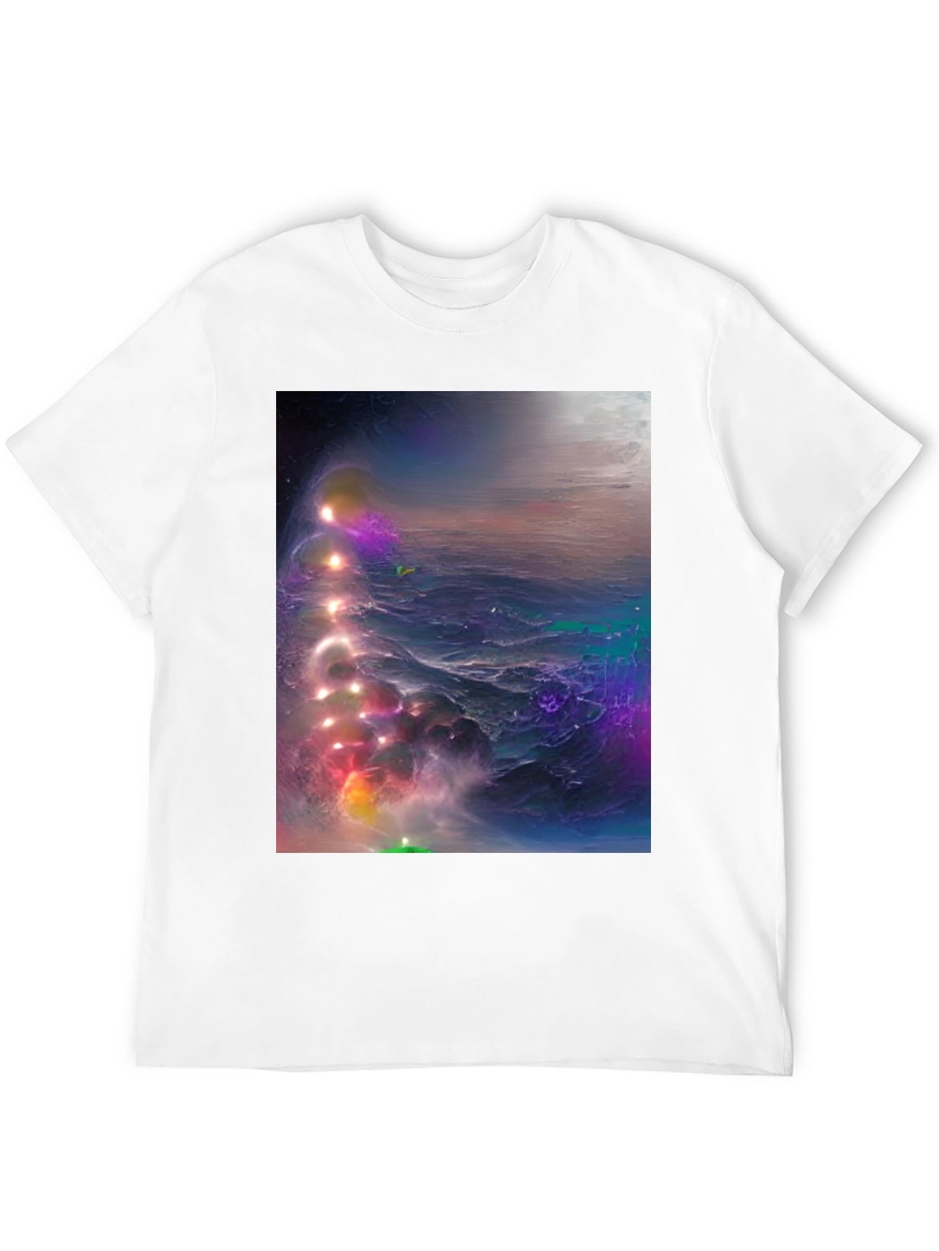 Cosmic Nebula Graphic Tee - Mens Black T-Shirt