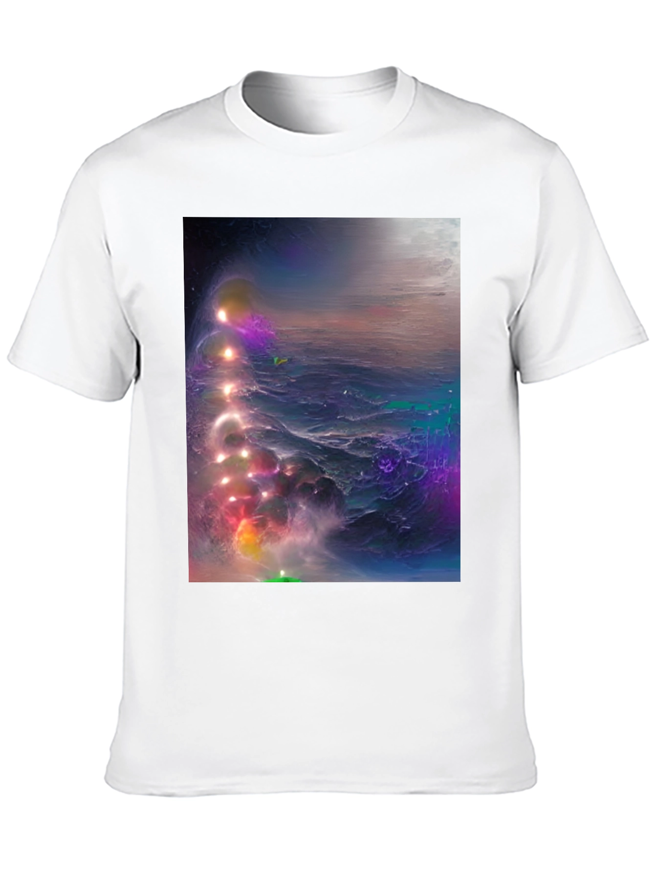 Cosmic Nebula Graphic Tee - Mens Black T-Shirt