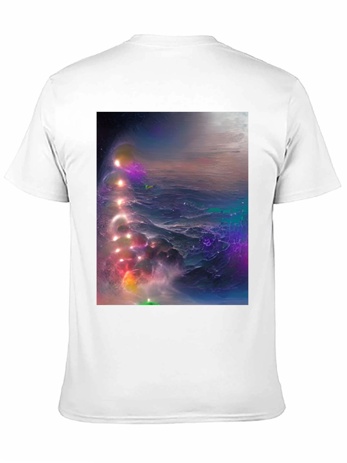 Cosmic Nebula Graphic Tee - Mens Black T-Shirt