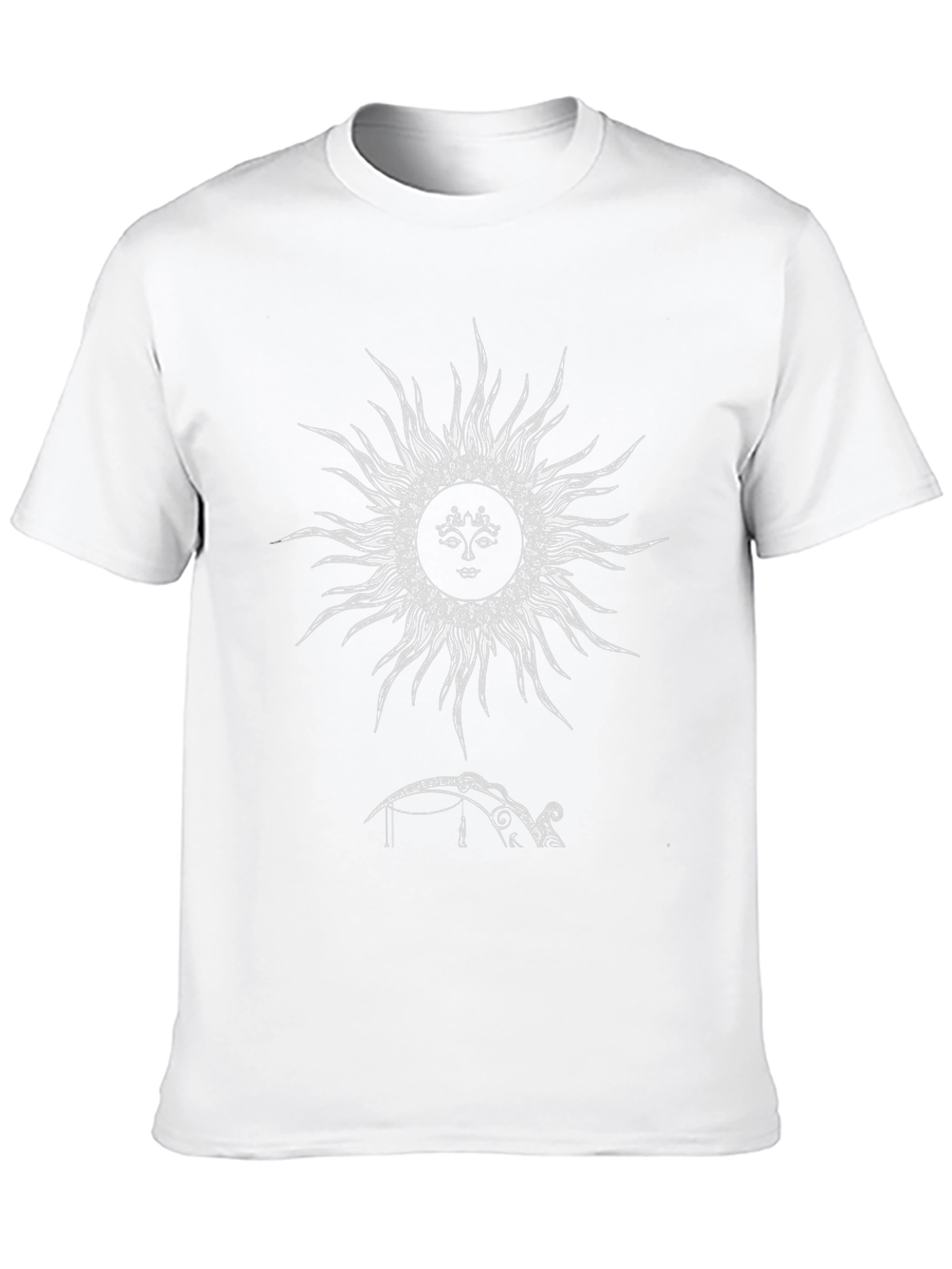 Celestial Sun Graphic Tee - Black