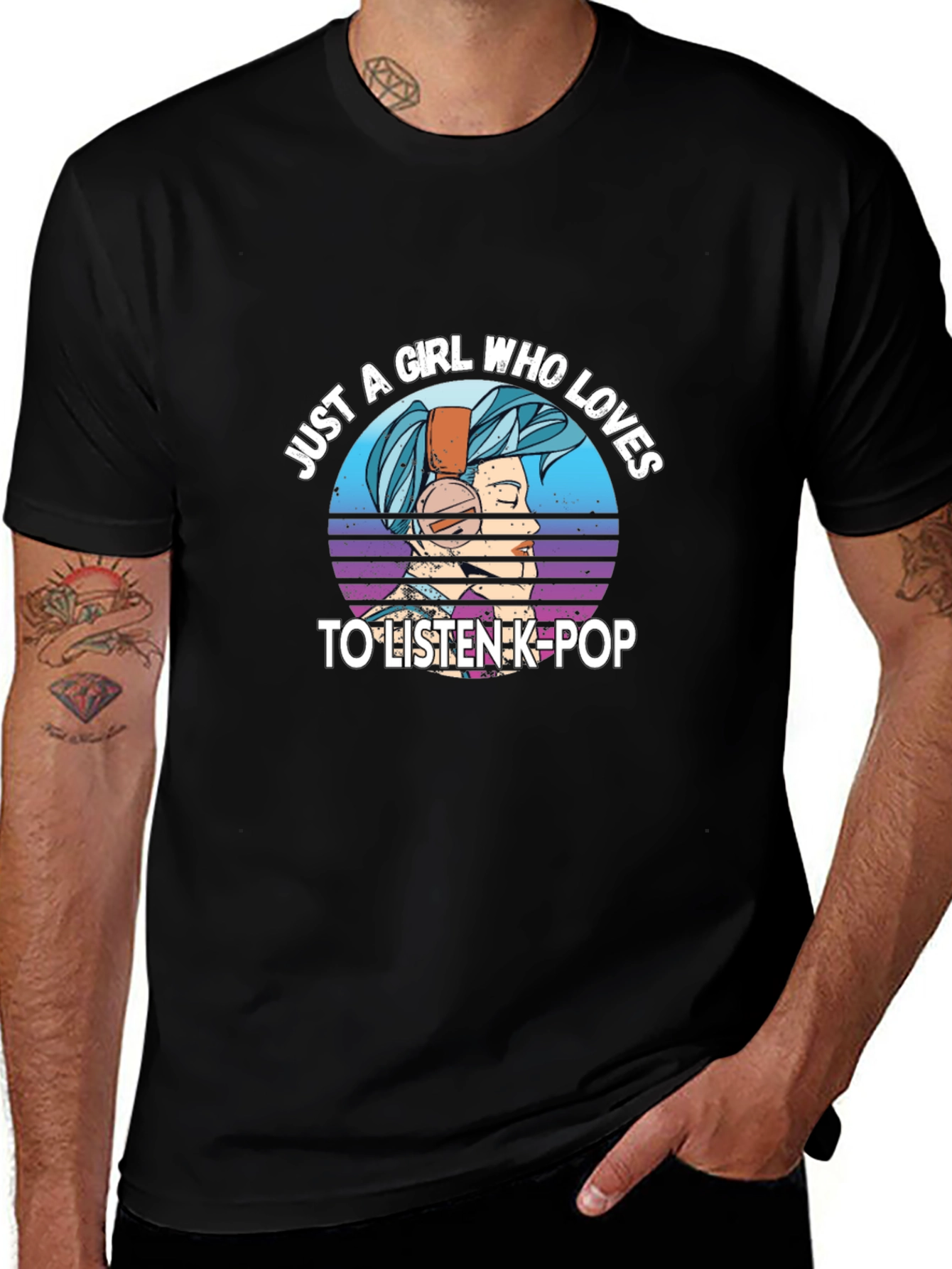 K-Pop Girls Graphic Tee - Stylish Music Lover T-Shirt