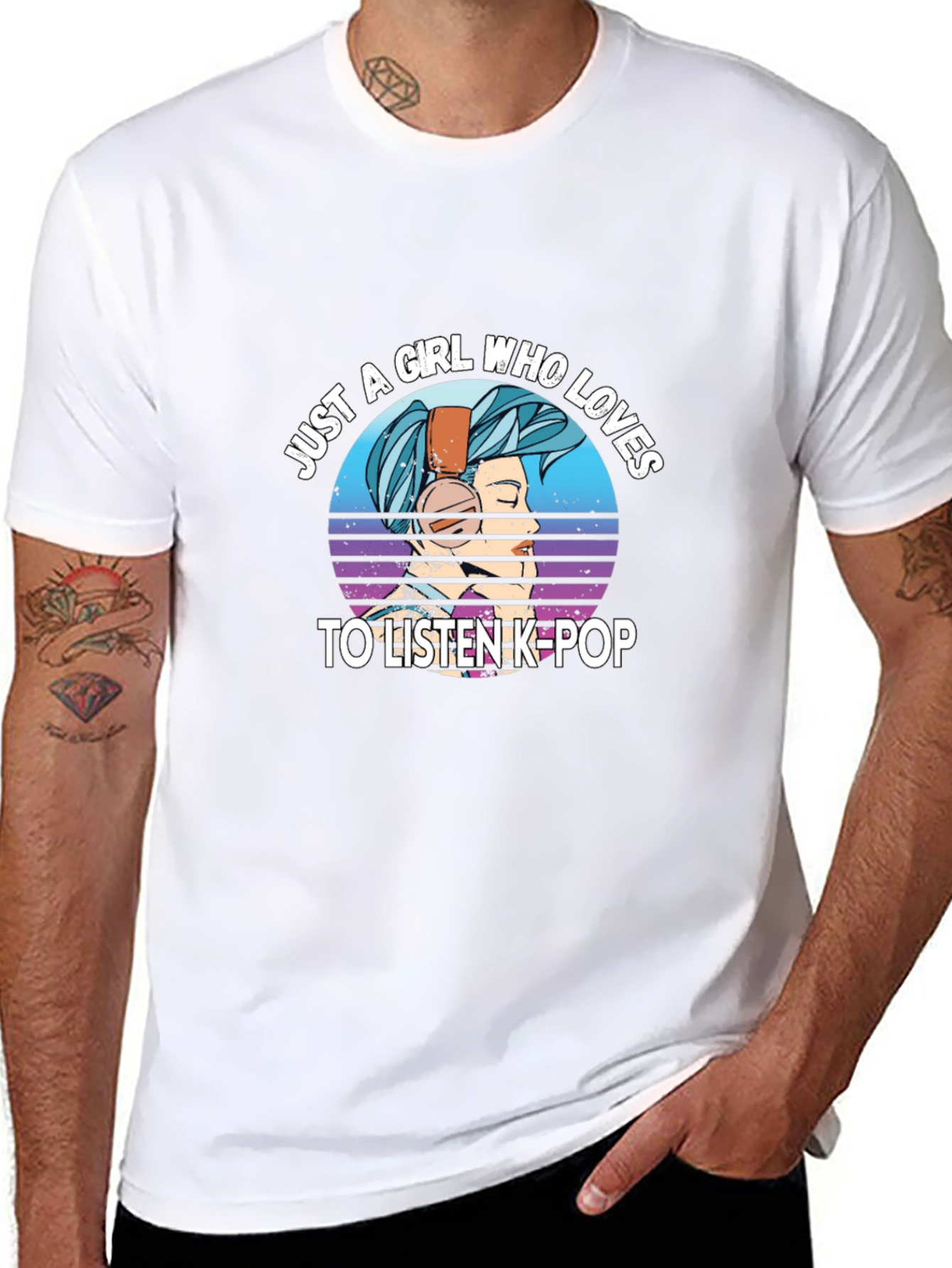 K-Pop Girls Graphic Tee - Stylish Music Lover T-Shirt