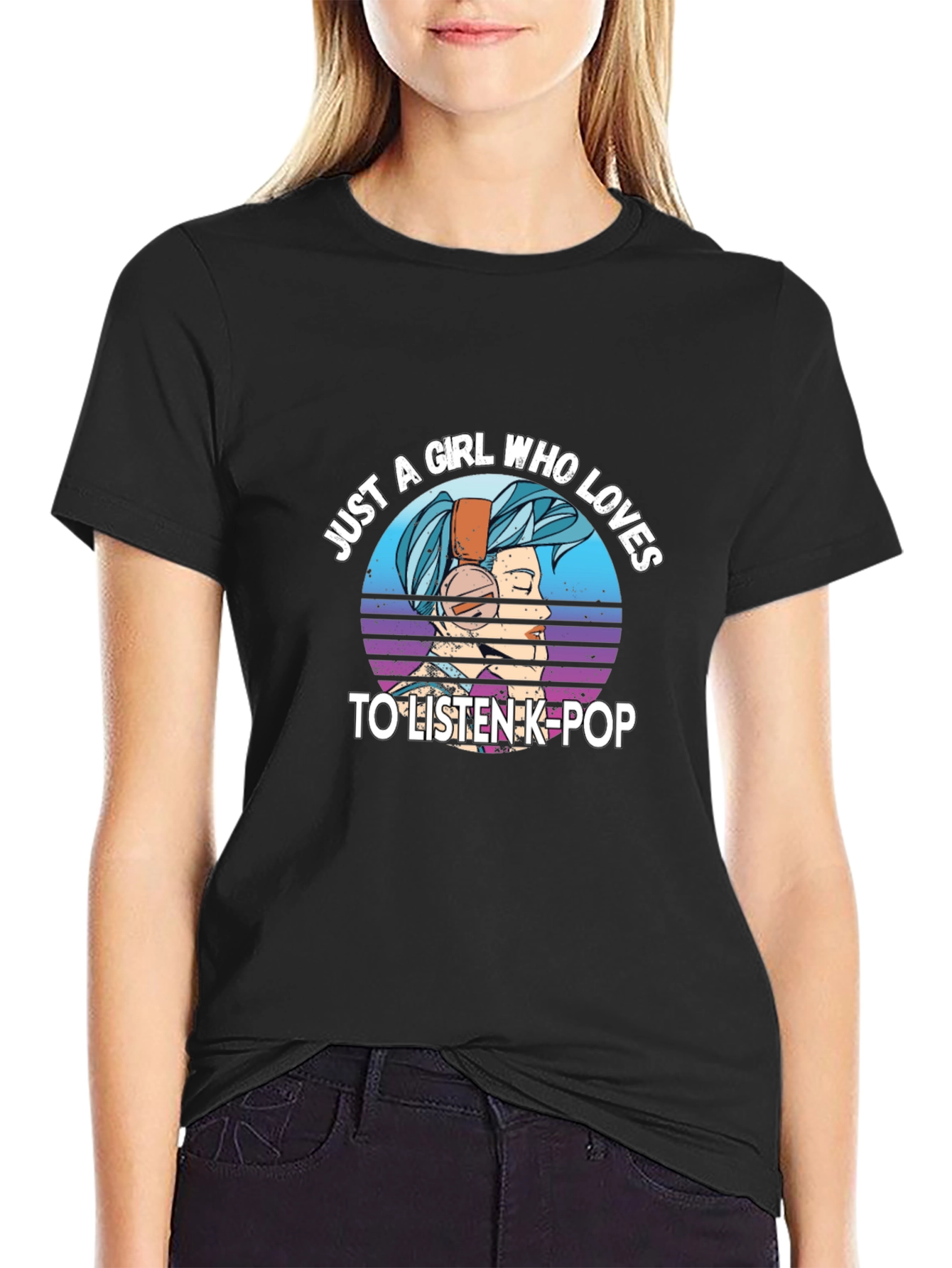 K-Pop Girls Graphic Tee - Stylish Music Lover T-Shirt