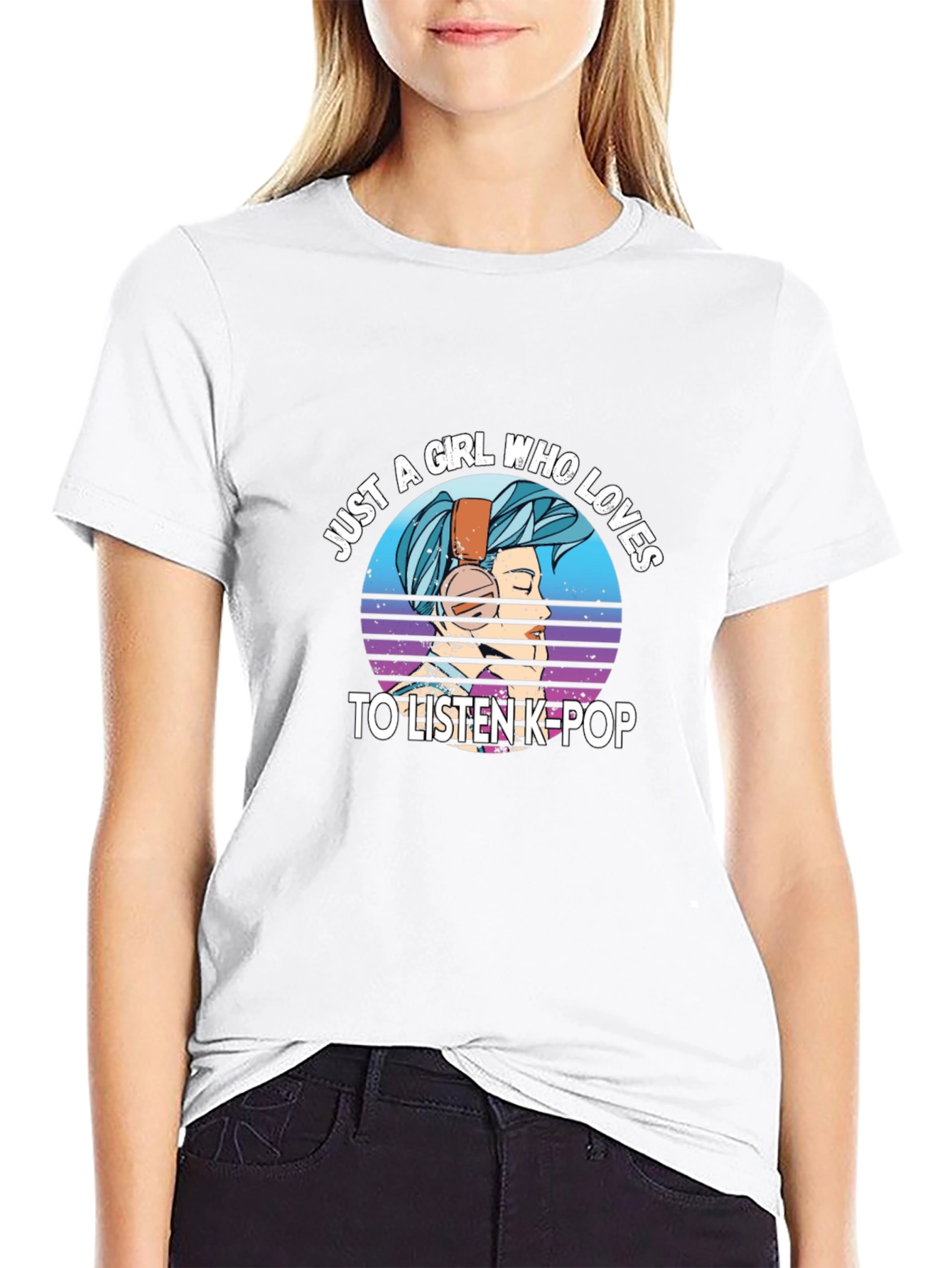 K-Pop Girls Graphic Tee - Stylish Music Lover T-Shirt