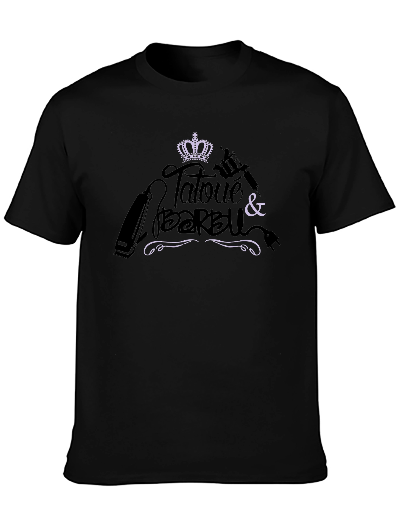 Tattooed & Bearded Crown Graphic Tee