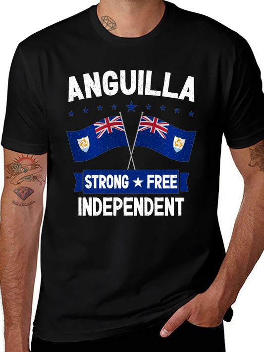Anguilla Pride T-Shirt: Strong Free Independent